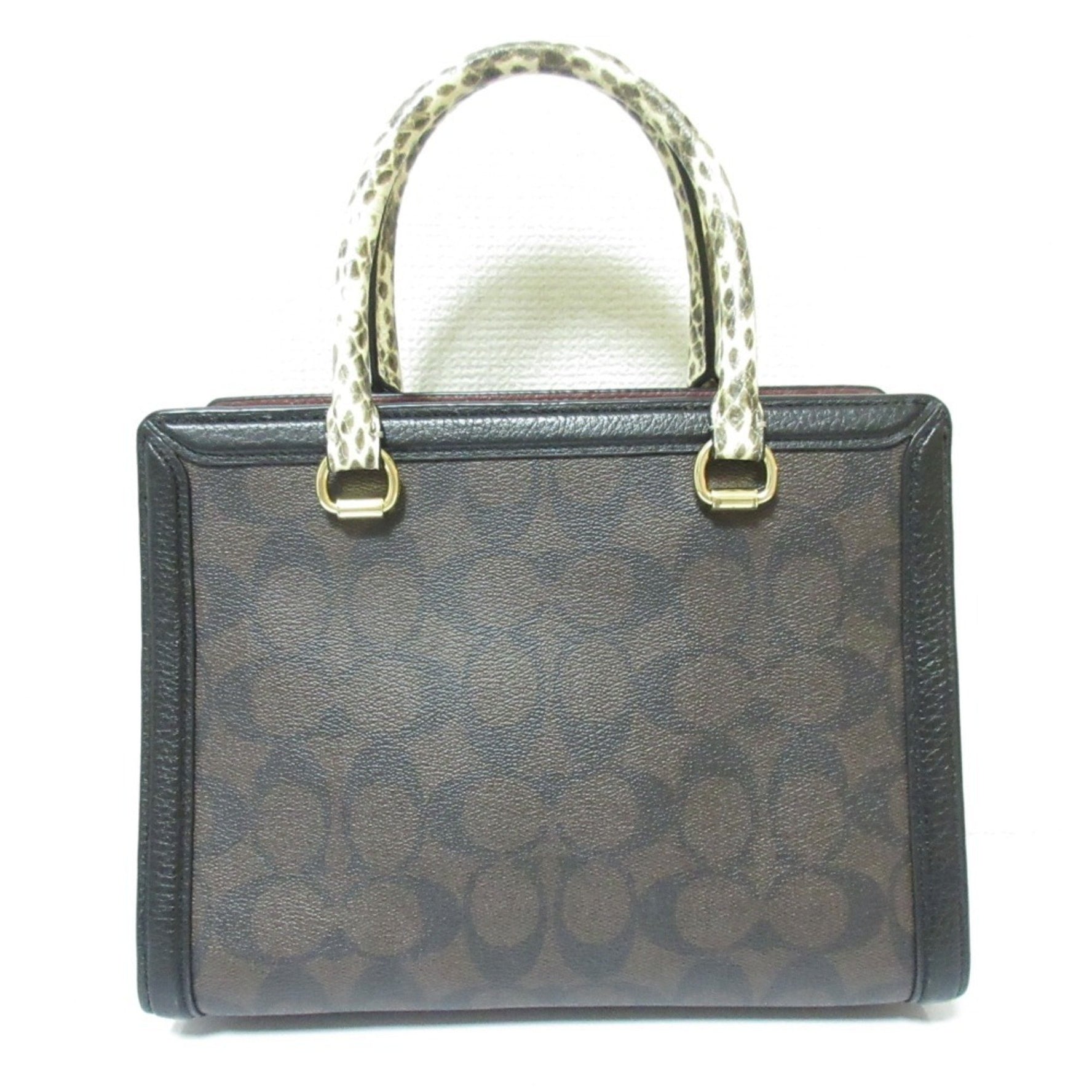 COACH Grace Carryall Signature 2way Handbag Shoulder Bag CD701 Multicolor Women's