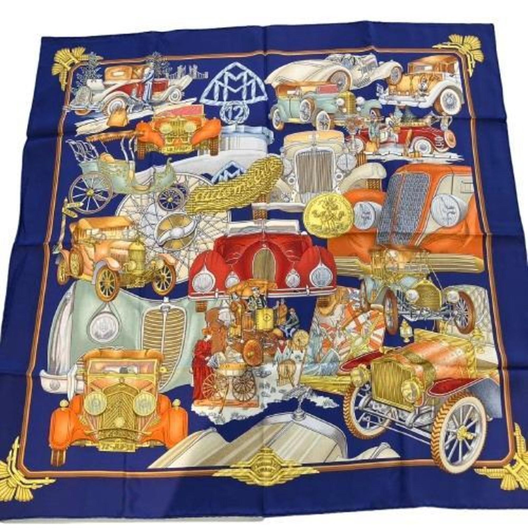 HERMES Hermes Carre 90 Automobile Scarf