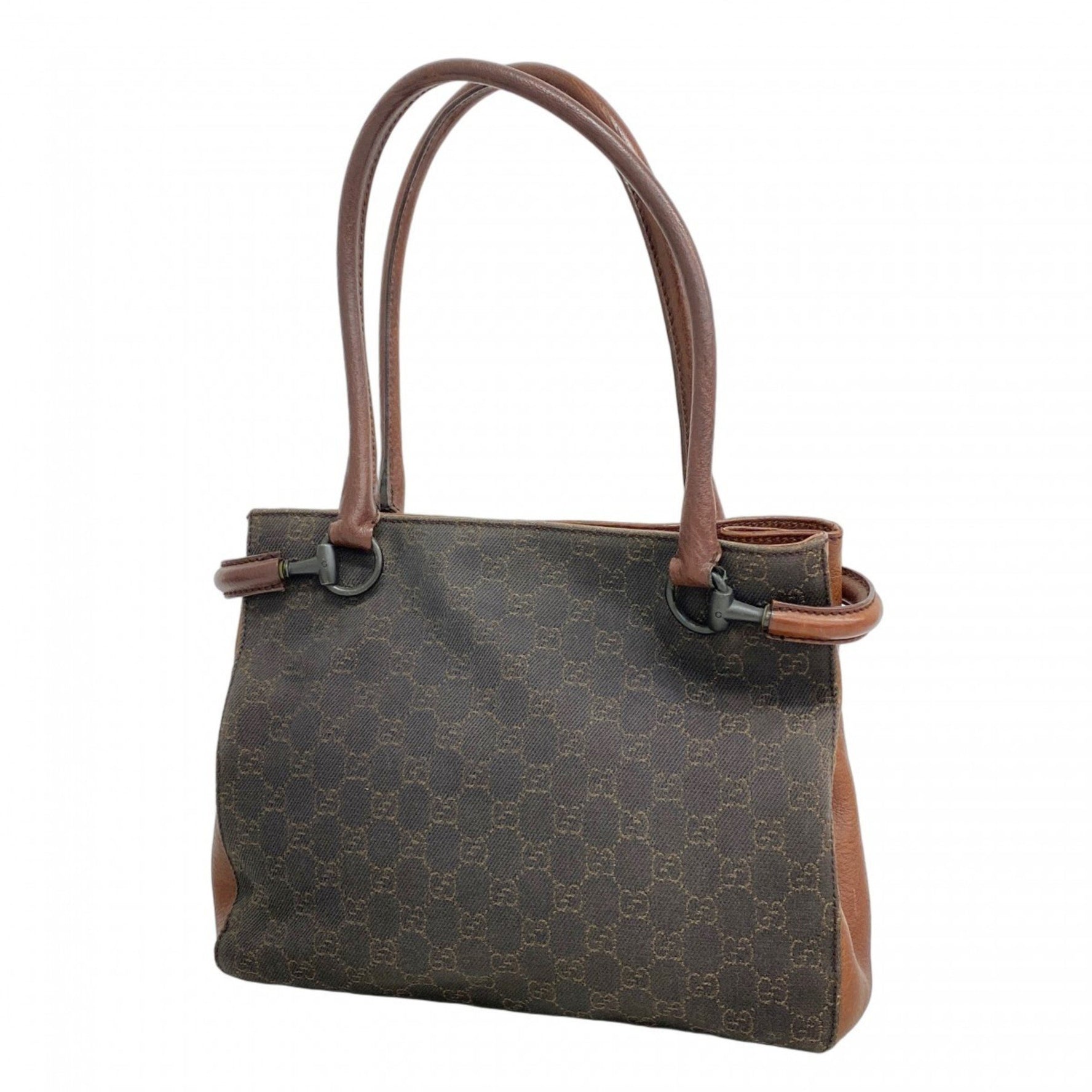 Gucci handbag denim leather