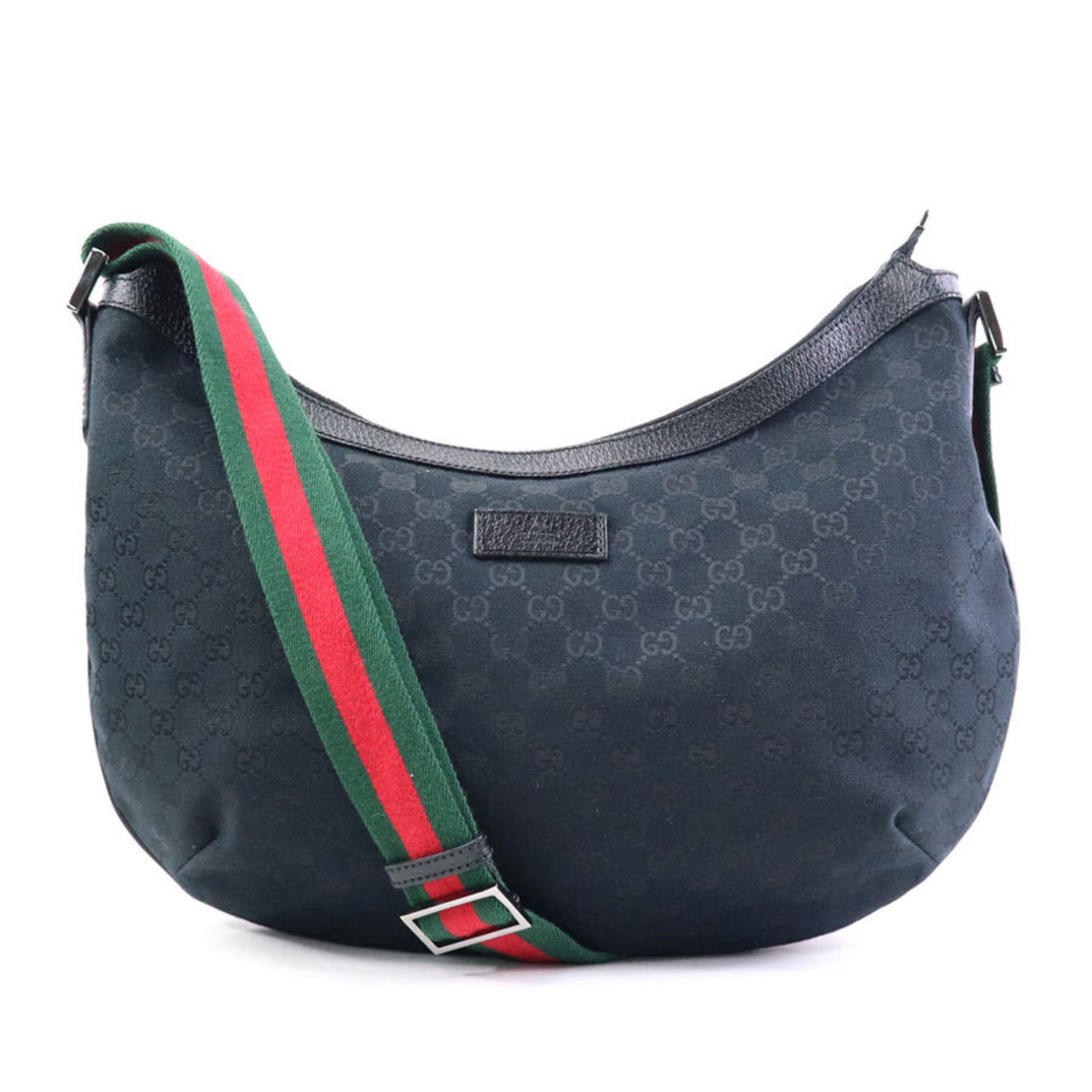 GUCCI Shoulder Bag GG Canvas Black Men's Women's e60072