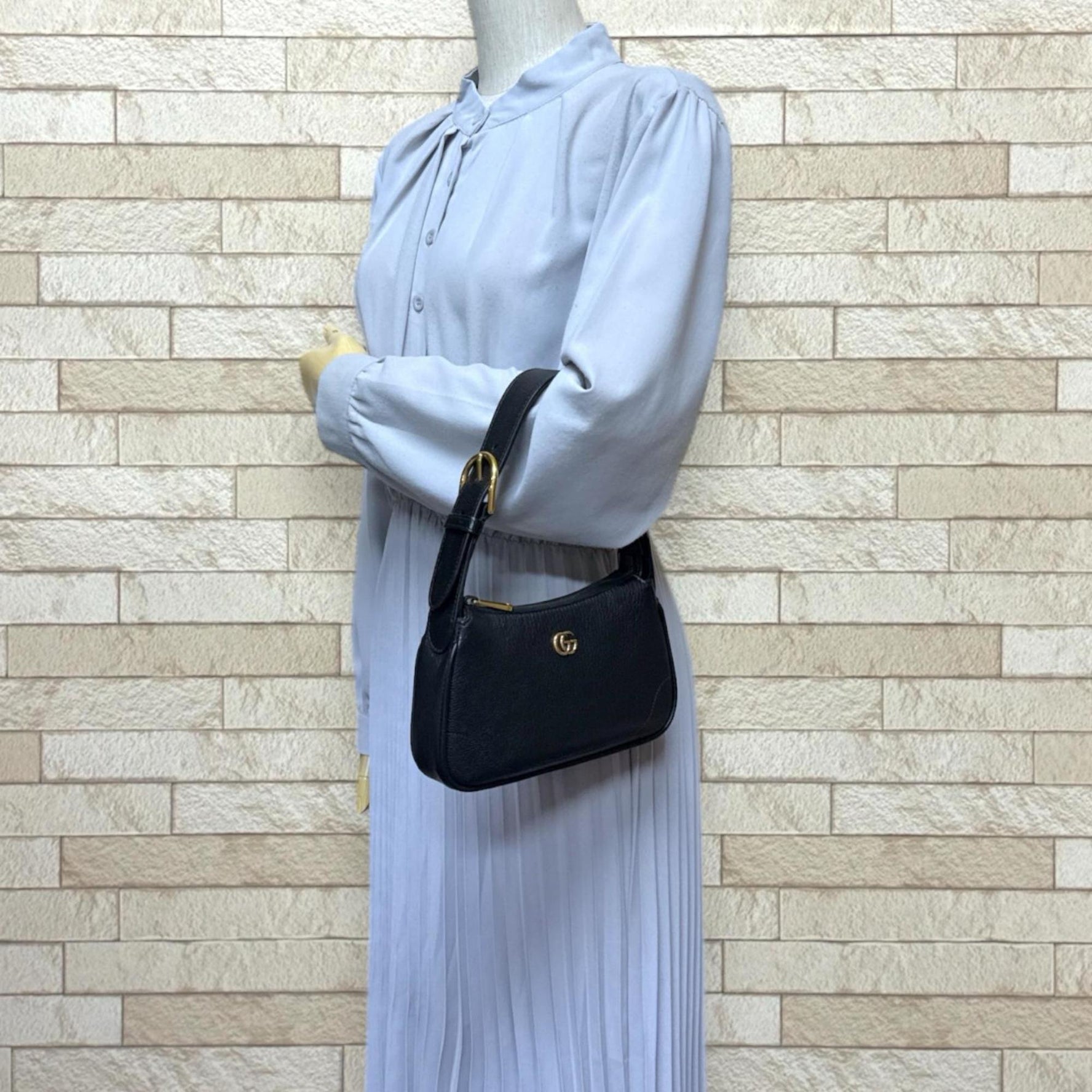 Gucci Aphrodite Mini GG Marmont Handbag in Leather