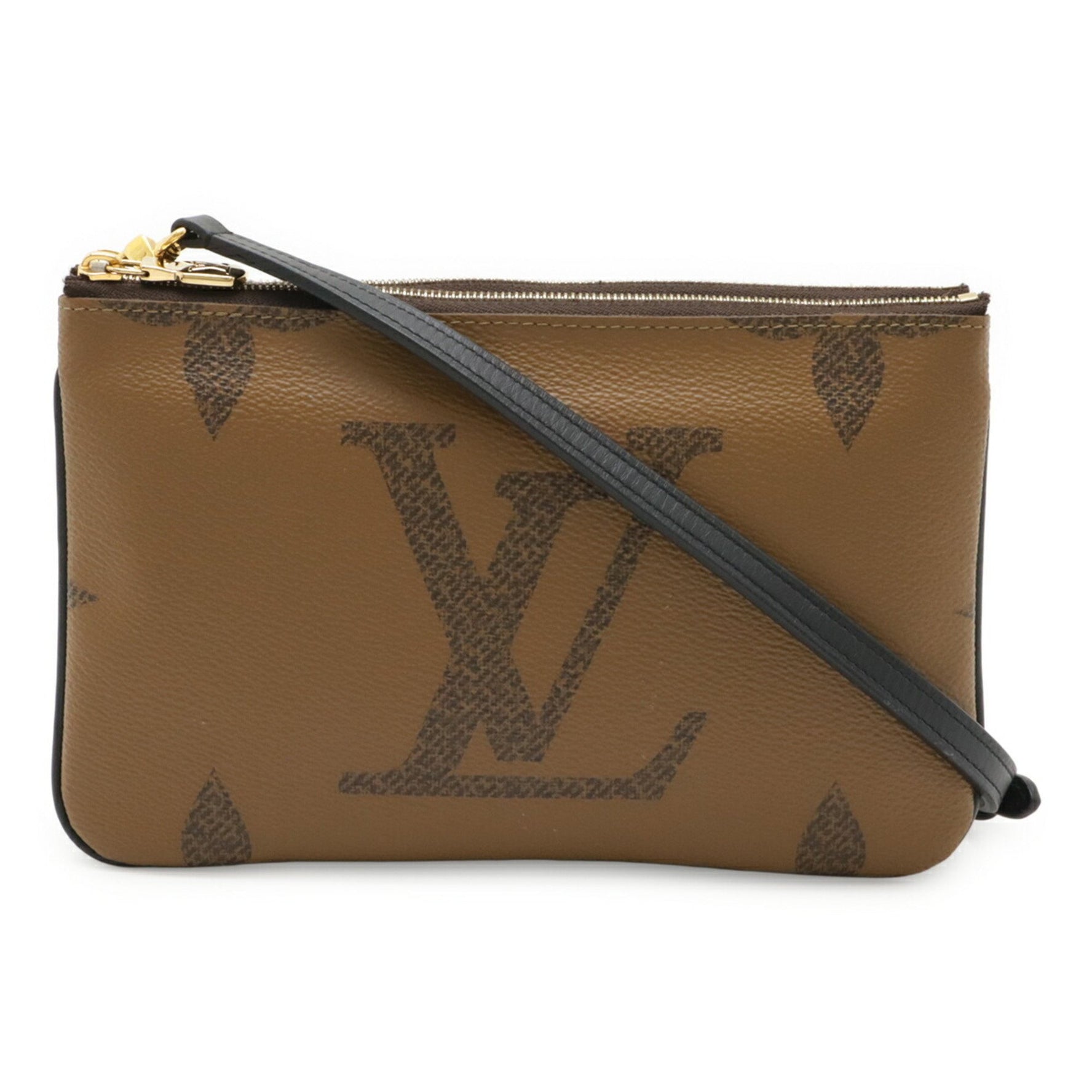 LOUIS VUITTON Monogram Giant Pochette Double Zip Shoulder Bag/Clutch Bag