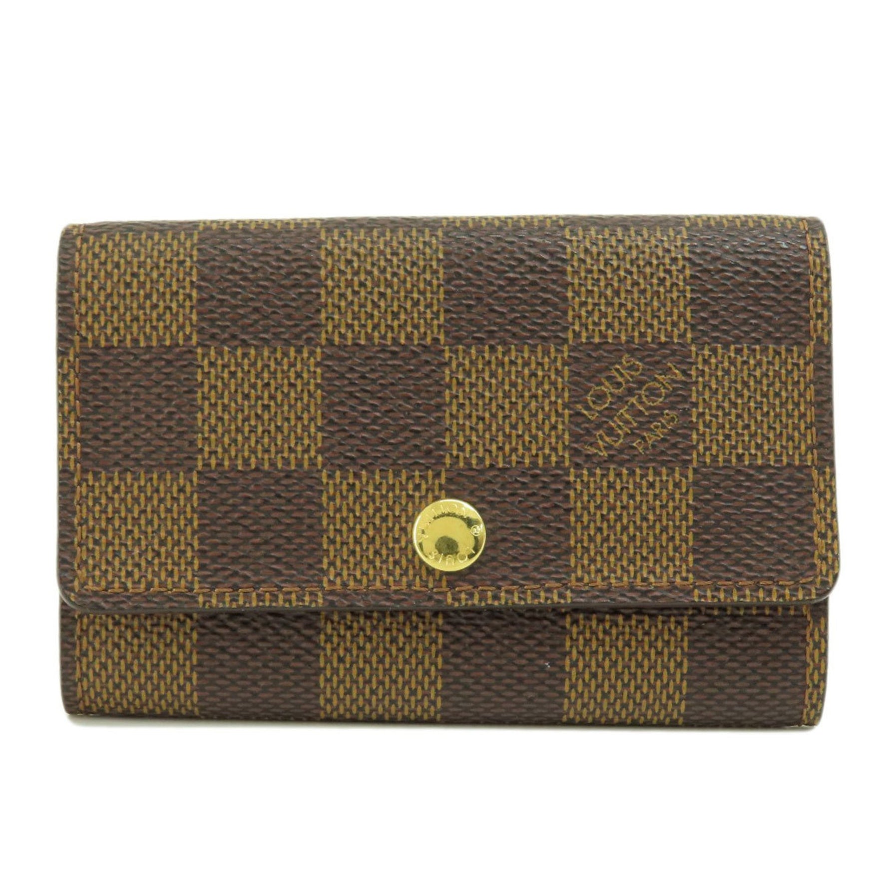 Louis Vuitton Multicle 6 Damier Ebene Key Case Canvas