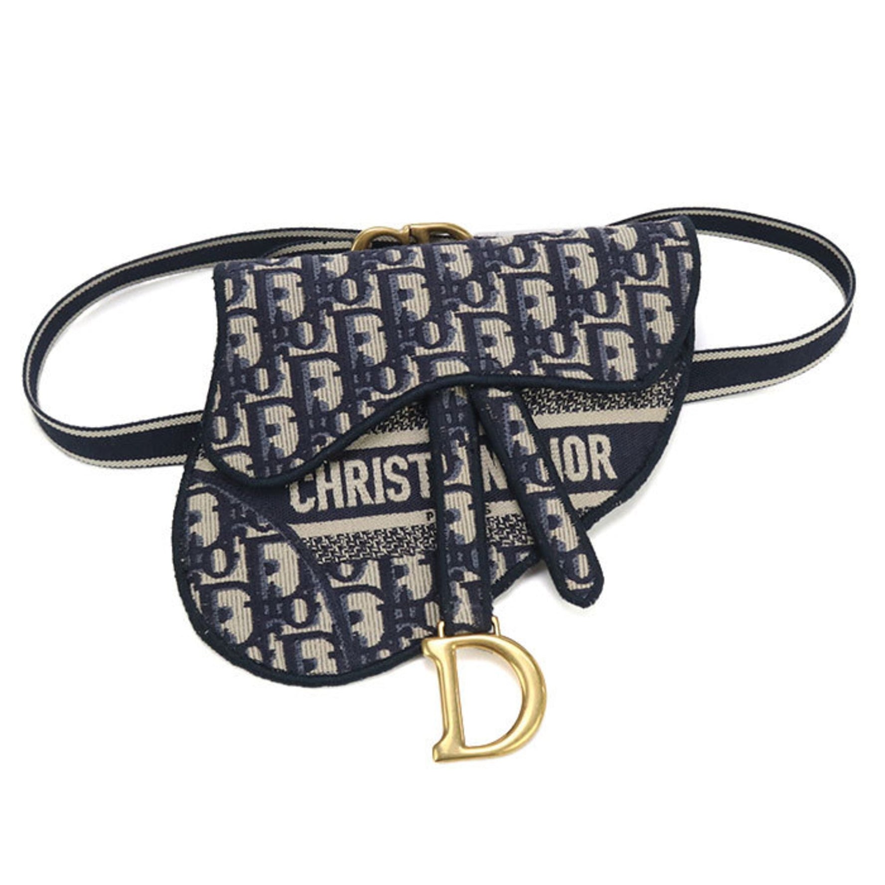 Christian Dior DIOR Saddle Belt Bag, Blue
