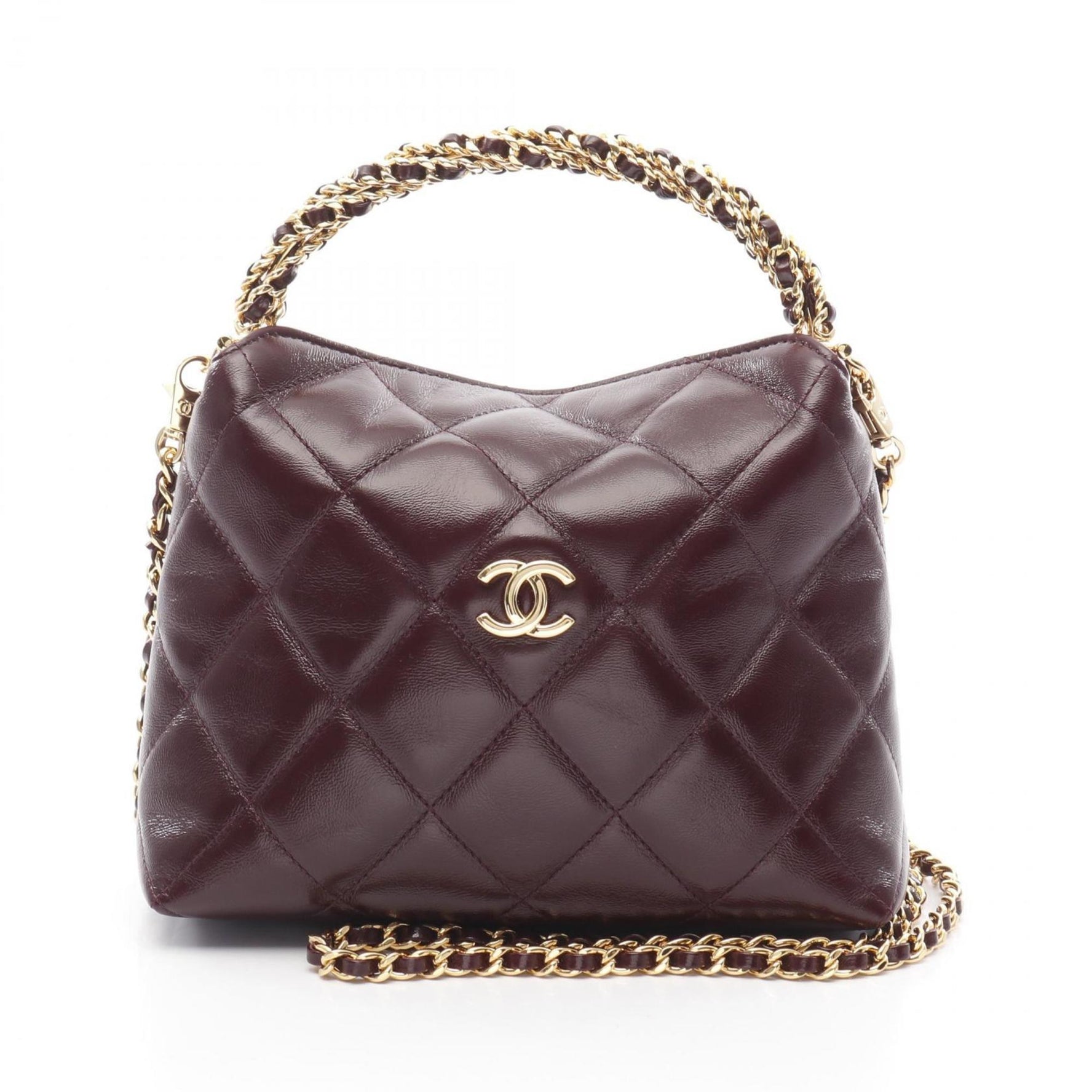 CHANEL Matelasse Handbag, Leather