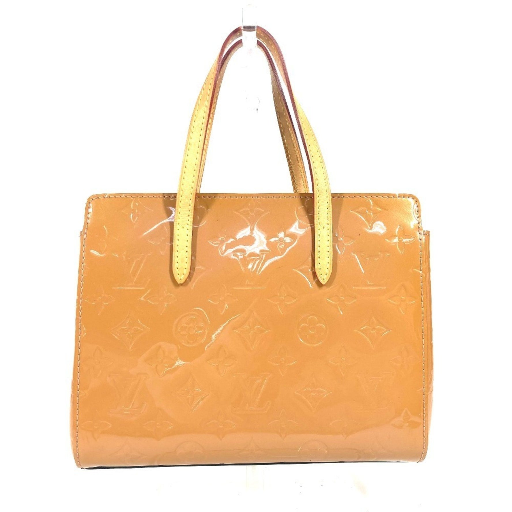 Louis Vuitton Monogram Vernis Catalina BB Handbag/Tote Bag, Rose Velours, Beige