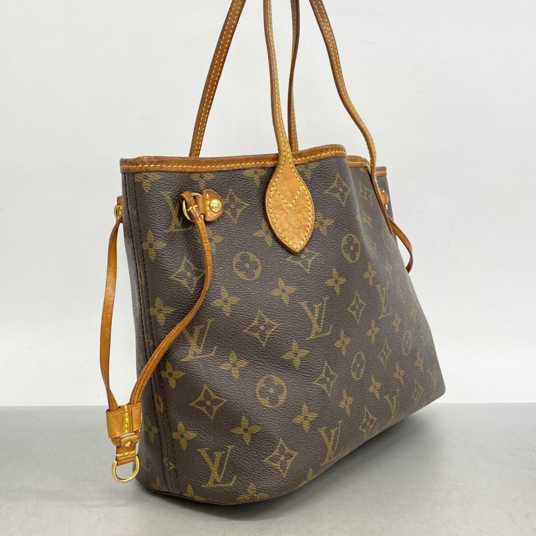 Louis Vuitton Monogram Neverfull PM Tote Bag M40155 Brown Women's
