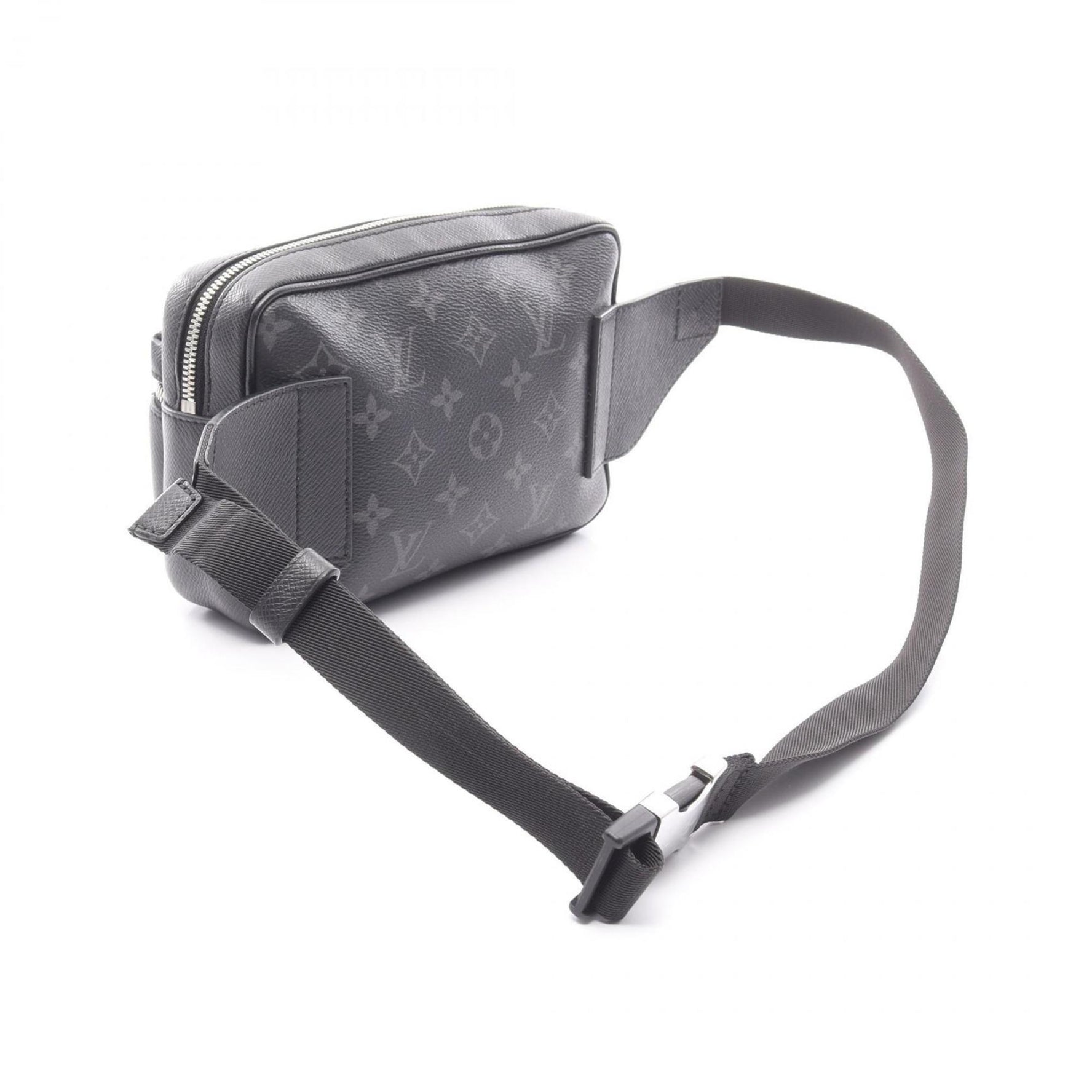 Louis Vuitton Taiga Rama Bum Bag, Outdoor Waist Body Coated Canvas and Leather, Black