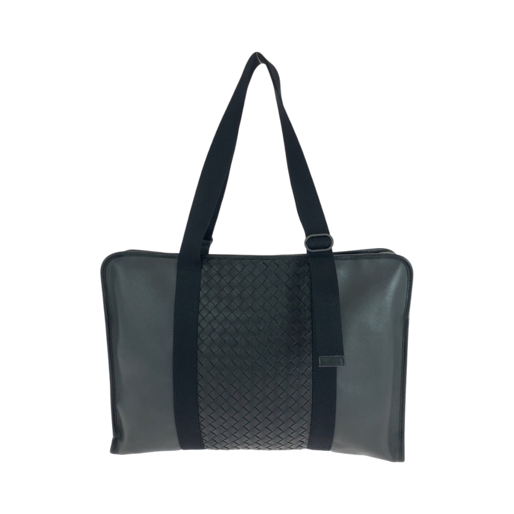 BOTTEGA VENETA Bottega Veneta Intrecciato Silver Hardware Leather Business Bag Tote Shoulder