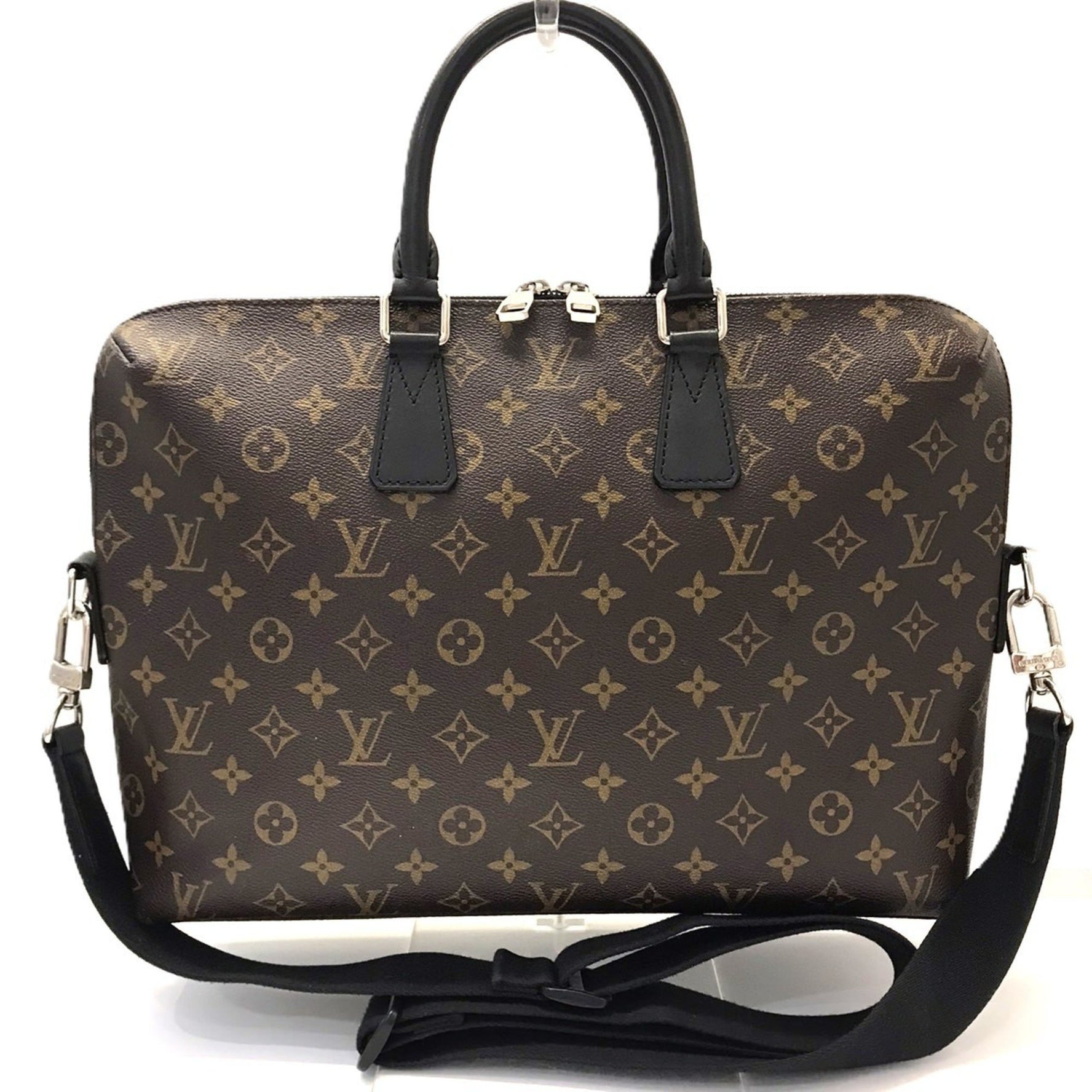 Louis Vuitton Porte Jour Monogram Macassar Bag Brown