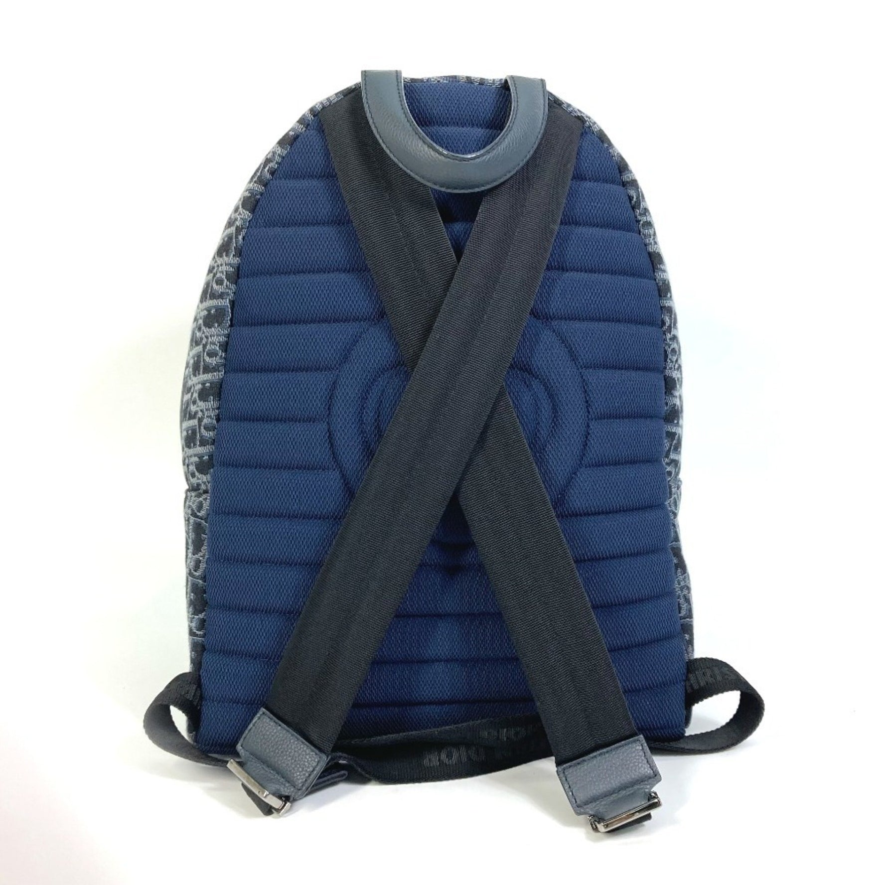 Christian Dior Dior Trotter Oblique Backpack, Canvas/Leather