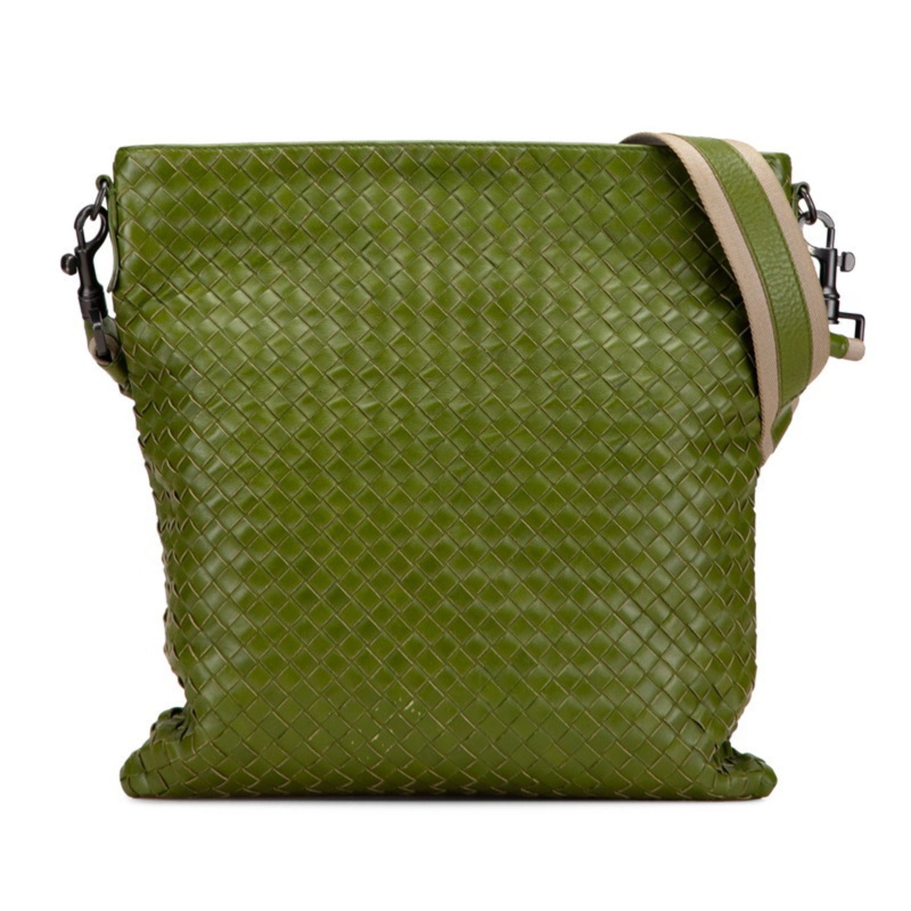 Bottega Veneta Intrecciato Crossbody Shoulder Bag in Leather