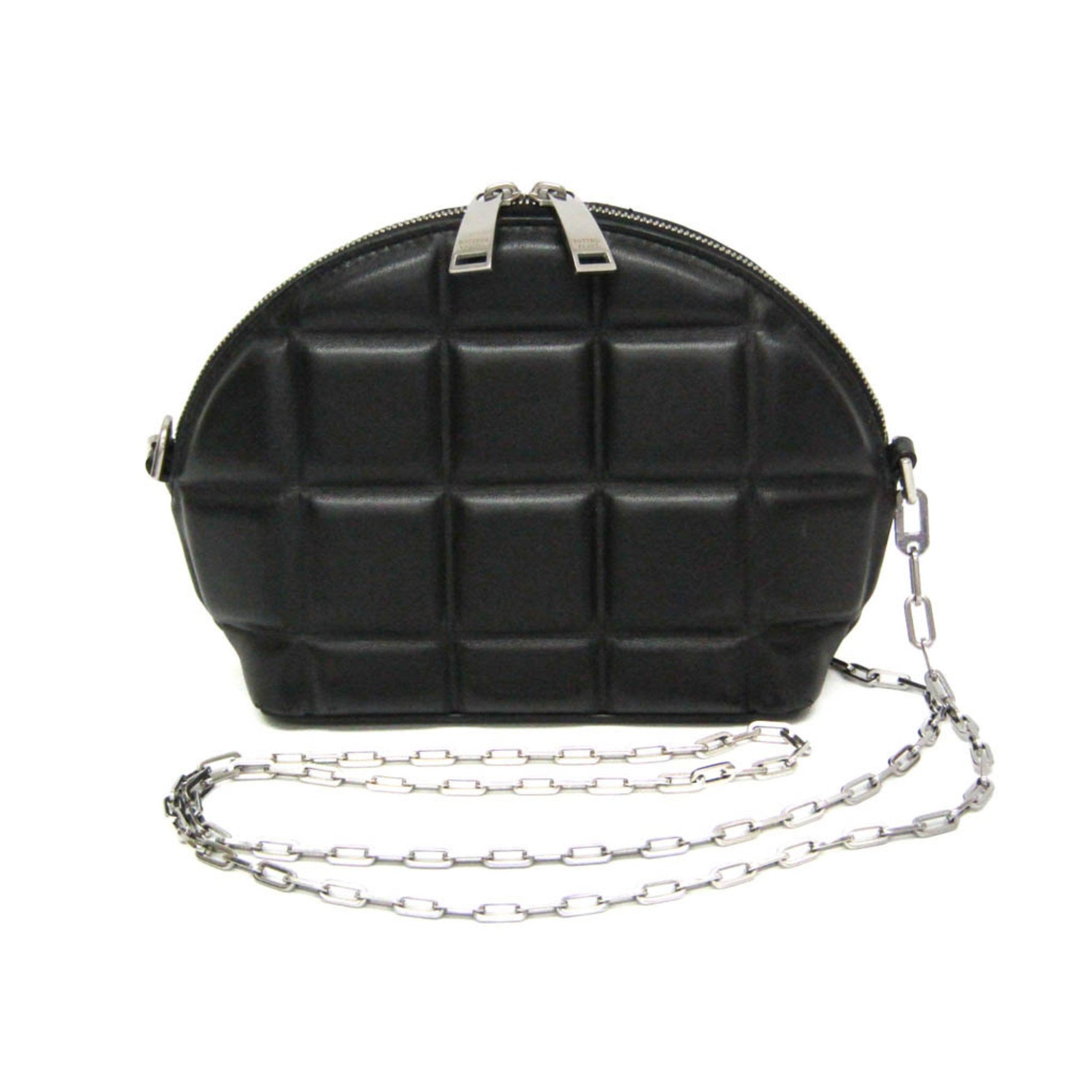 Bottega Veneta Padded Mini Half Moon Leather Shoulder Bag