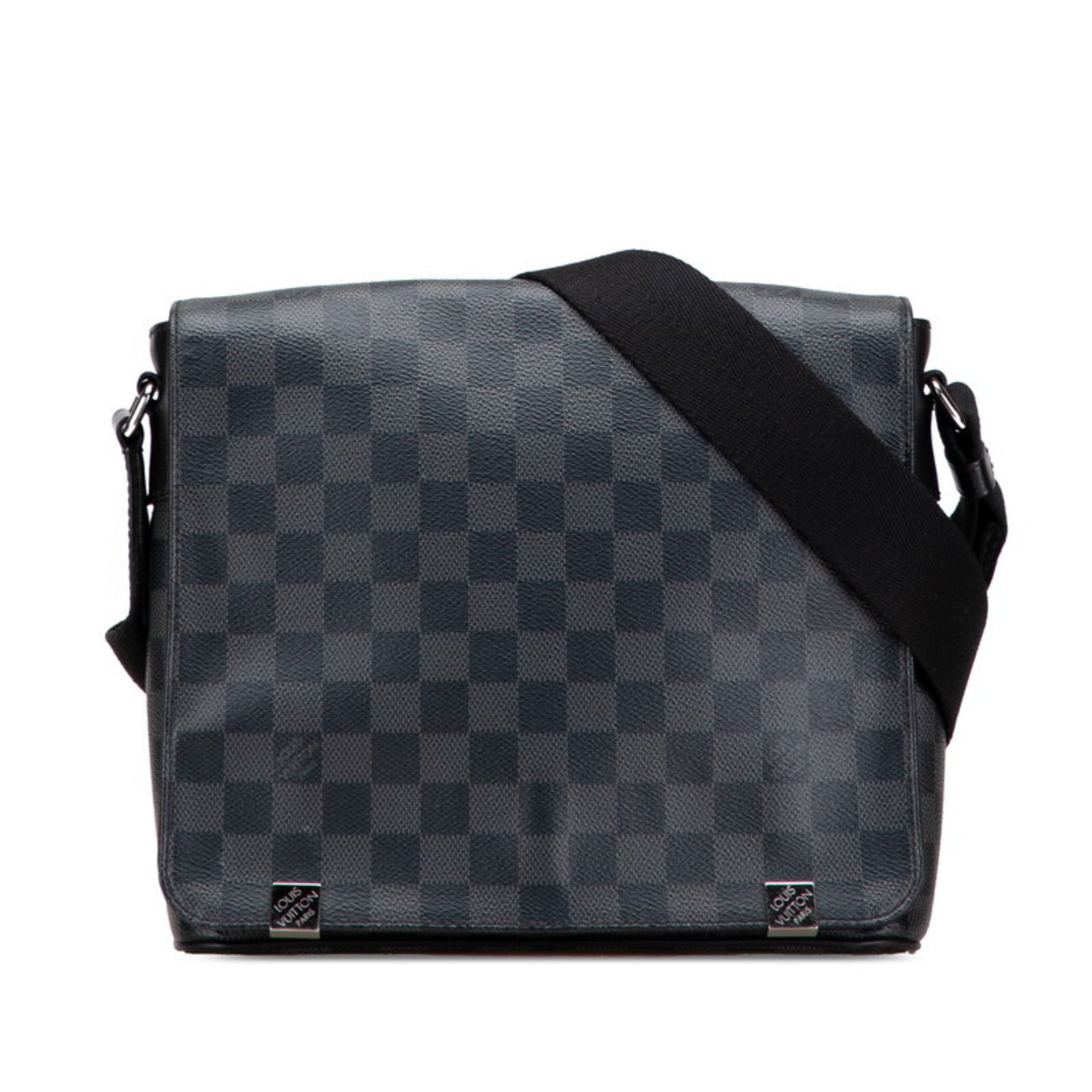 Louis Vuitton Damier Graphite District PM Crossbody Shoulder Bag Leather LOUIS VUITTON