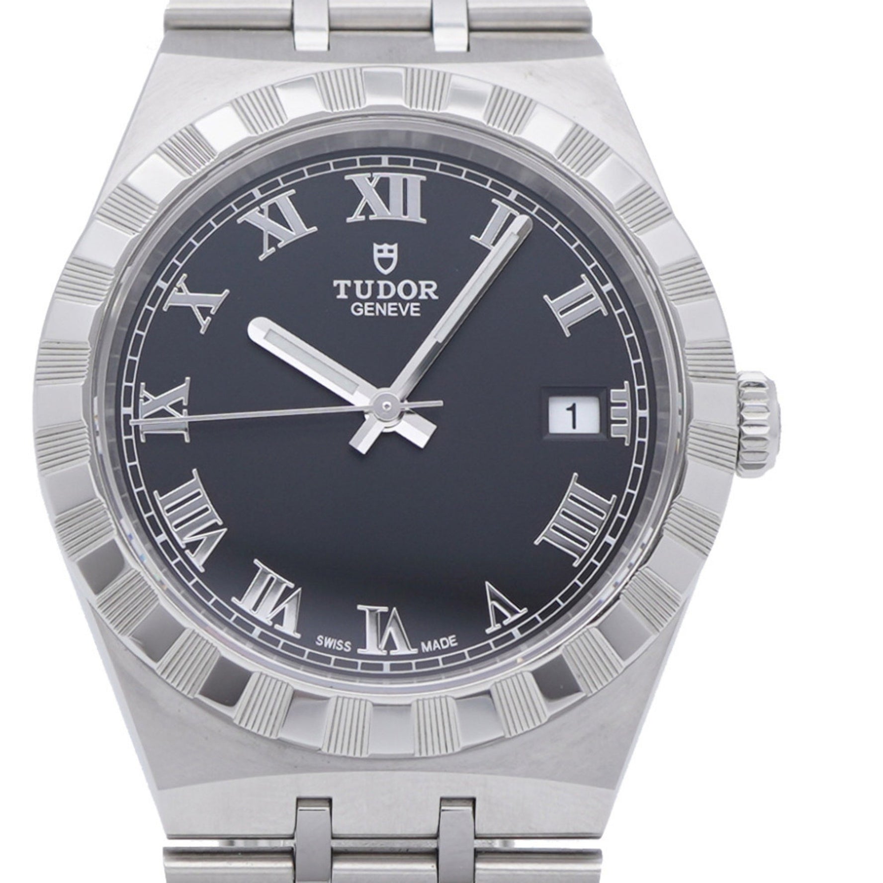 Like new Tudor Royal automatic watch in stainless steel with a black dial (0236)