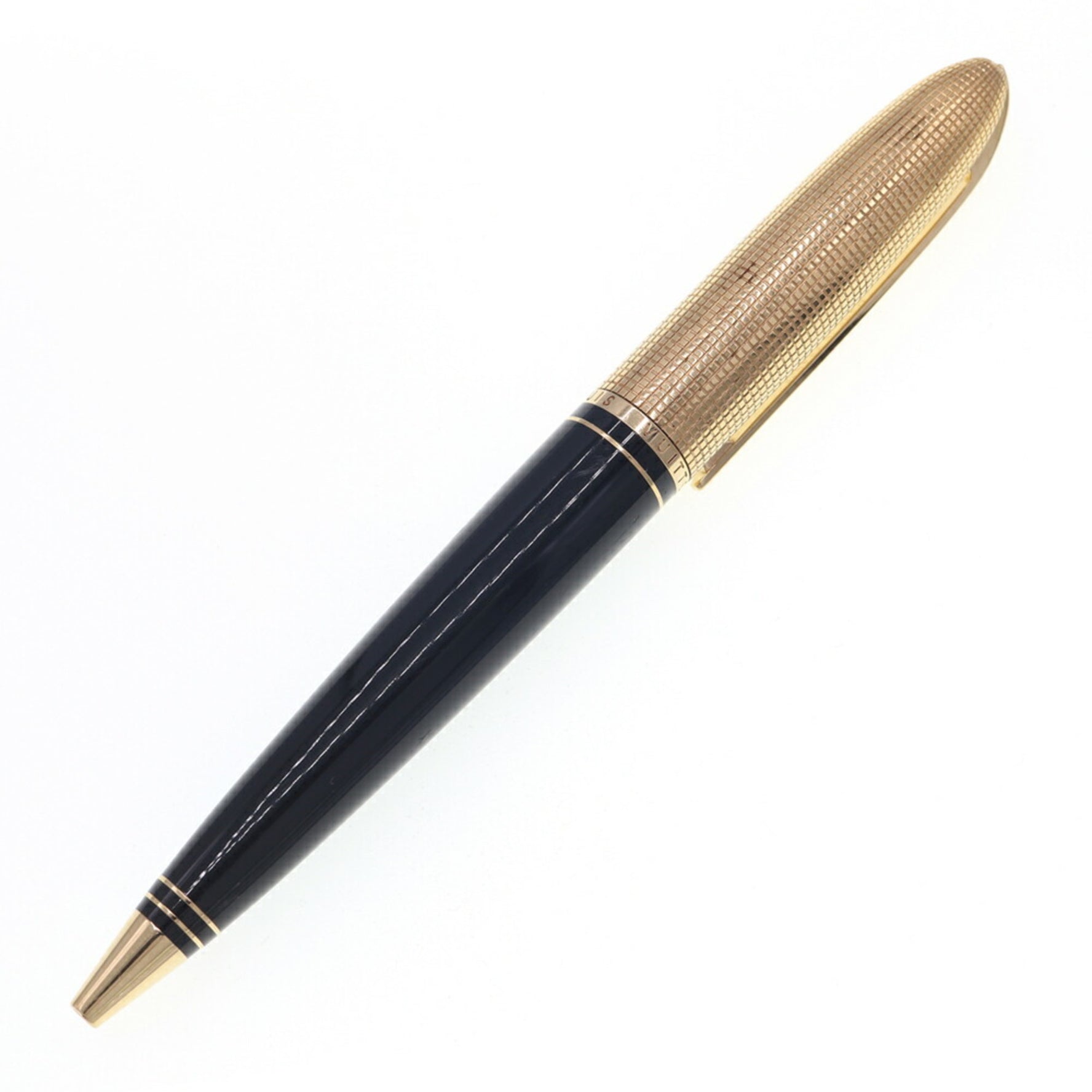 Louis Vuitton Ballpoint Pen Doc Lacquer Gold Black Twist Rotating