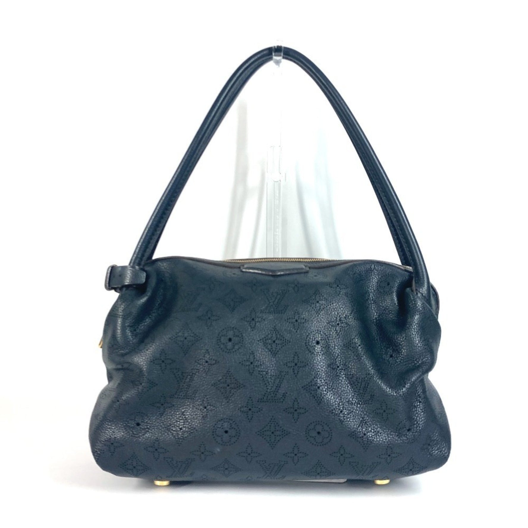 Louis Vuitton Monogram Mahina Galatea PM Shoulder Bag in Leather, Noir Black