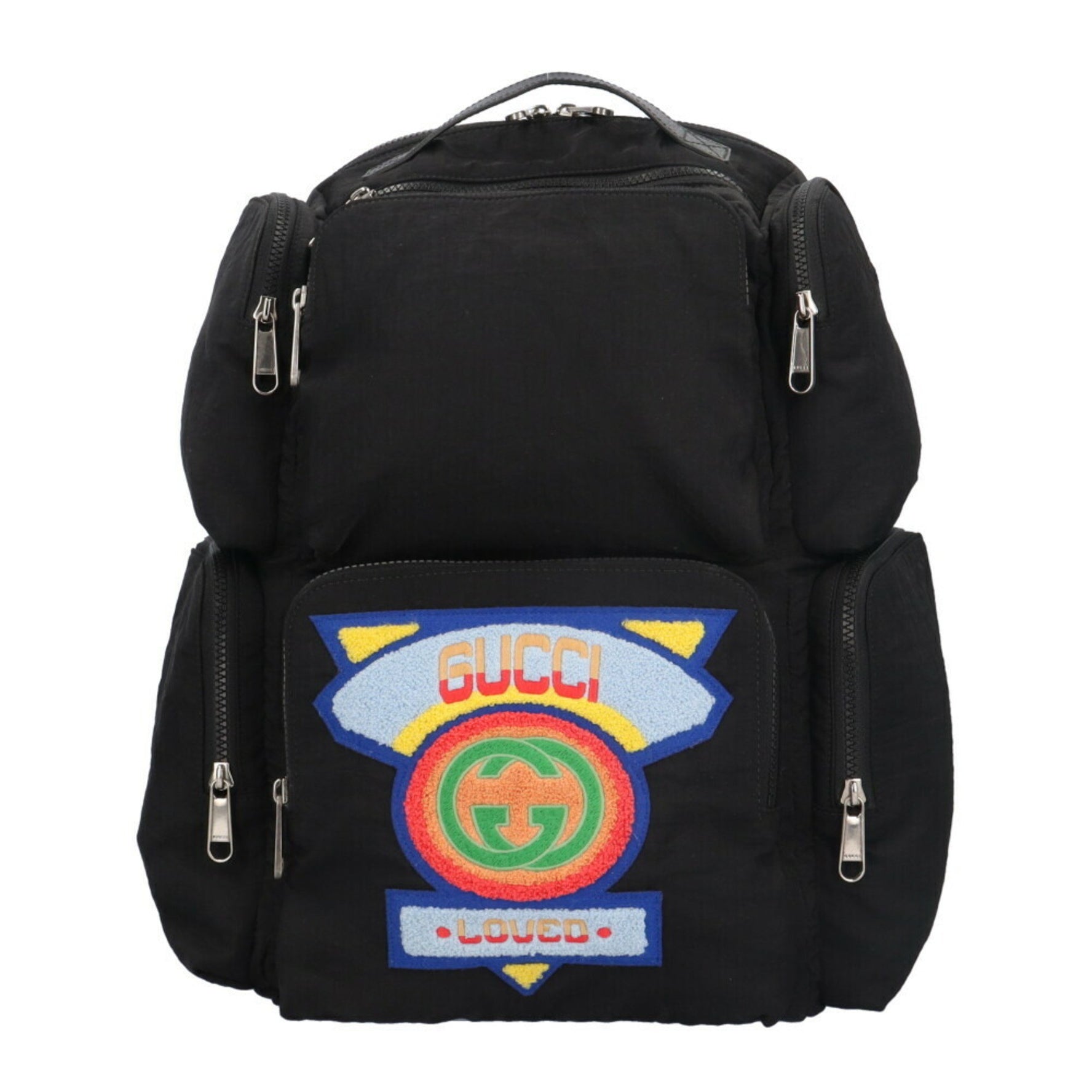 Gucci Patch Embroidered Backpack/Daypack Nylon