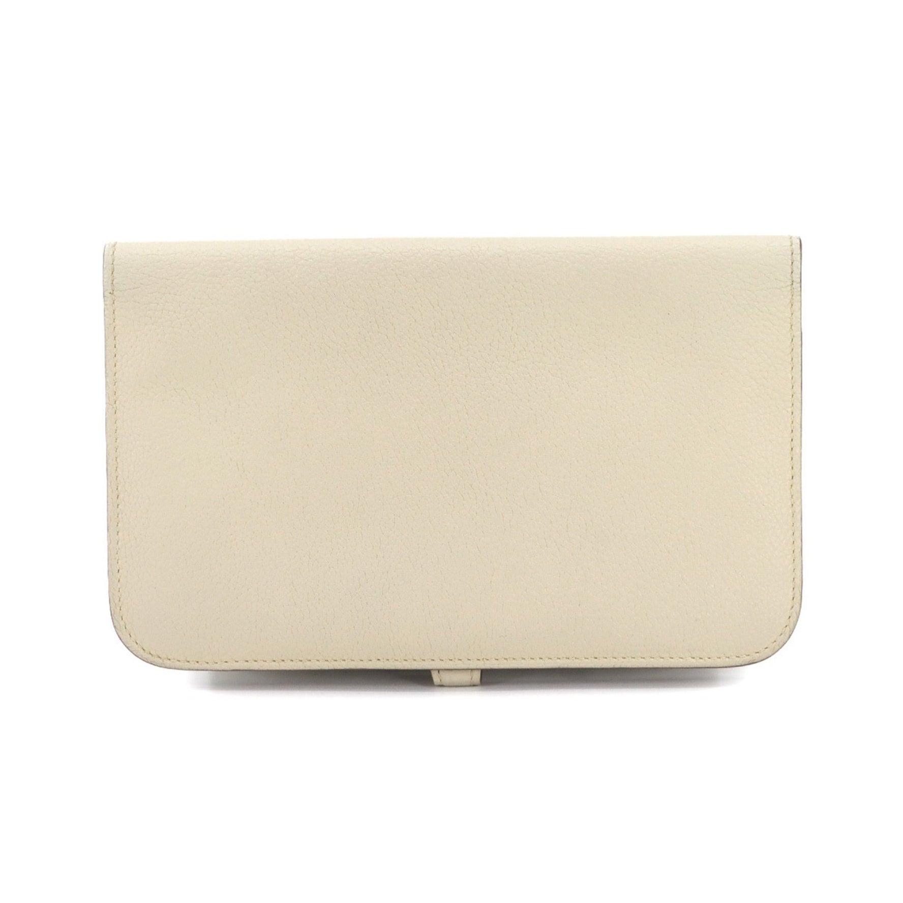 Hermes Hermès Dogon GM Bifold Long Wallet, Togo, Clé, X Stamp, Silver Hardware