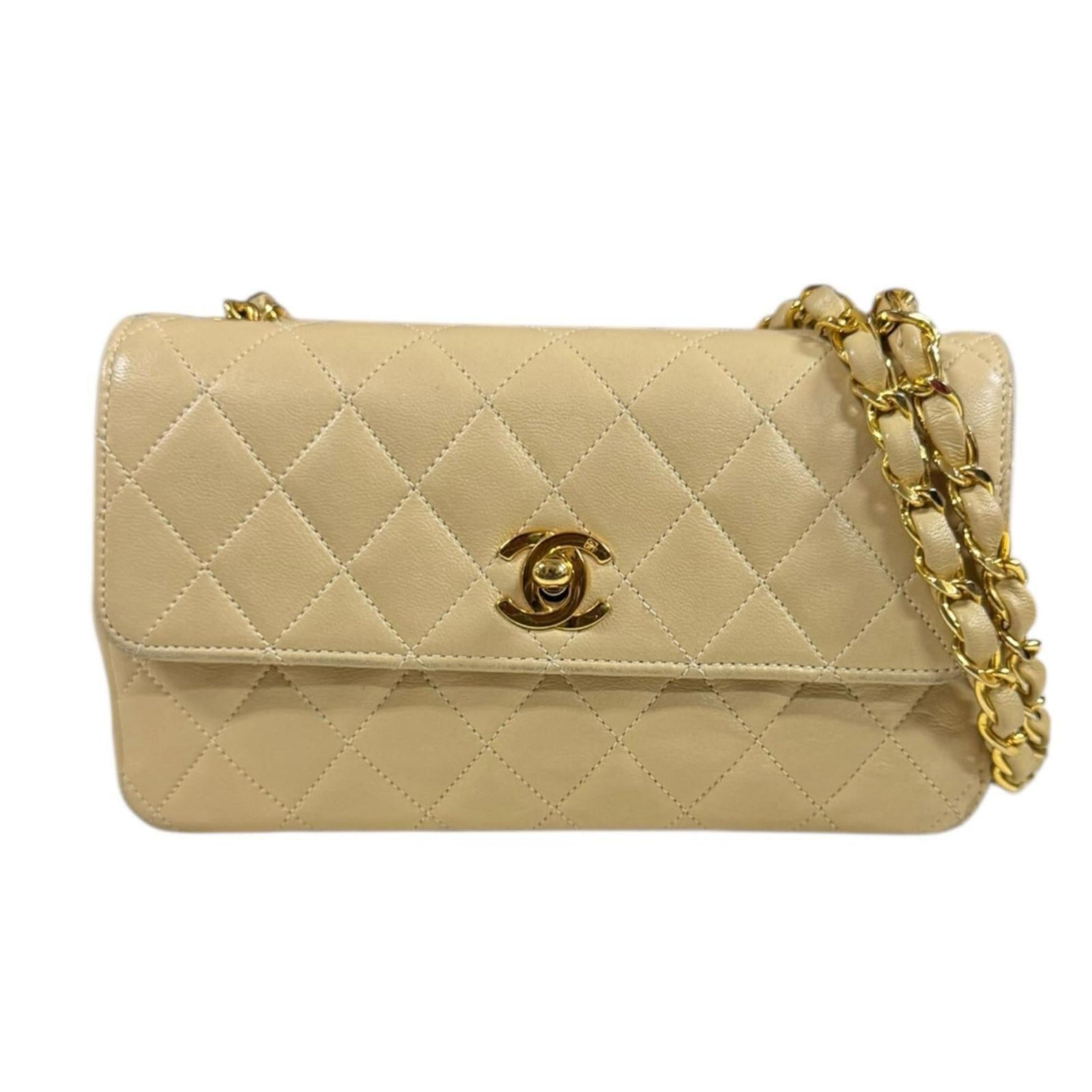 Chanel Mini Matelasse Shoulder Bag Leather Chain