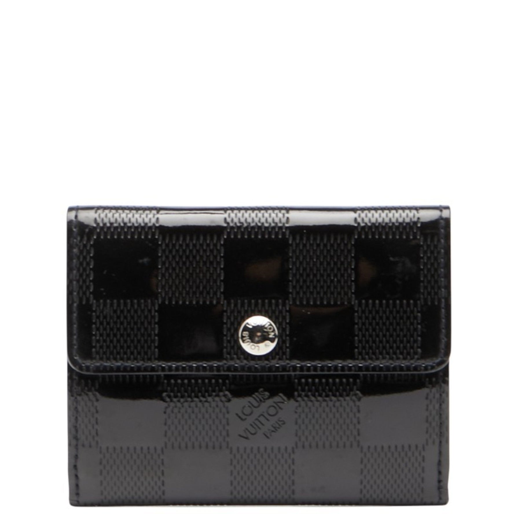 Louis Vuitton Damier Vernis Ludlow Wallet/Coin Case/Business Card Case Patent Leather LOUIS VUITTON