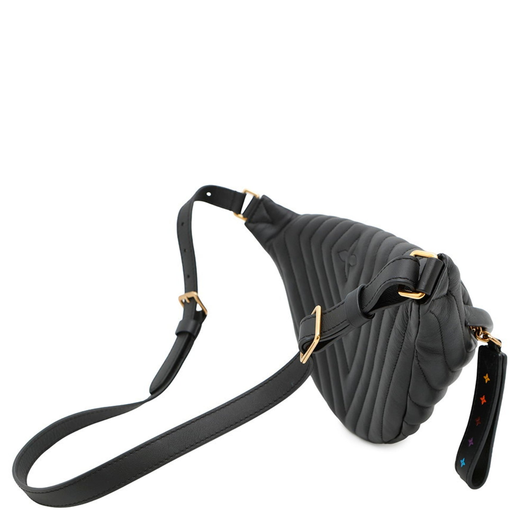 Louis Vuitton New Wave Bum Bag, Calfskin Leather, Black