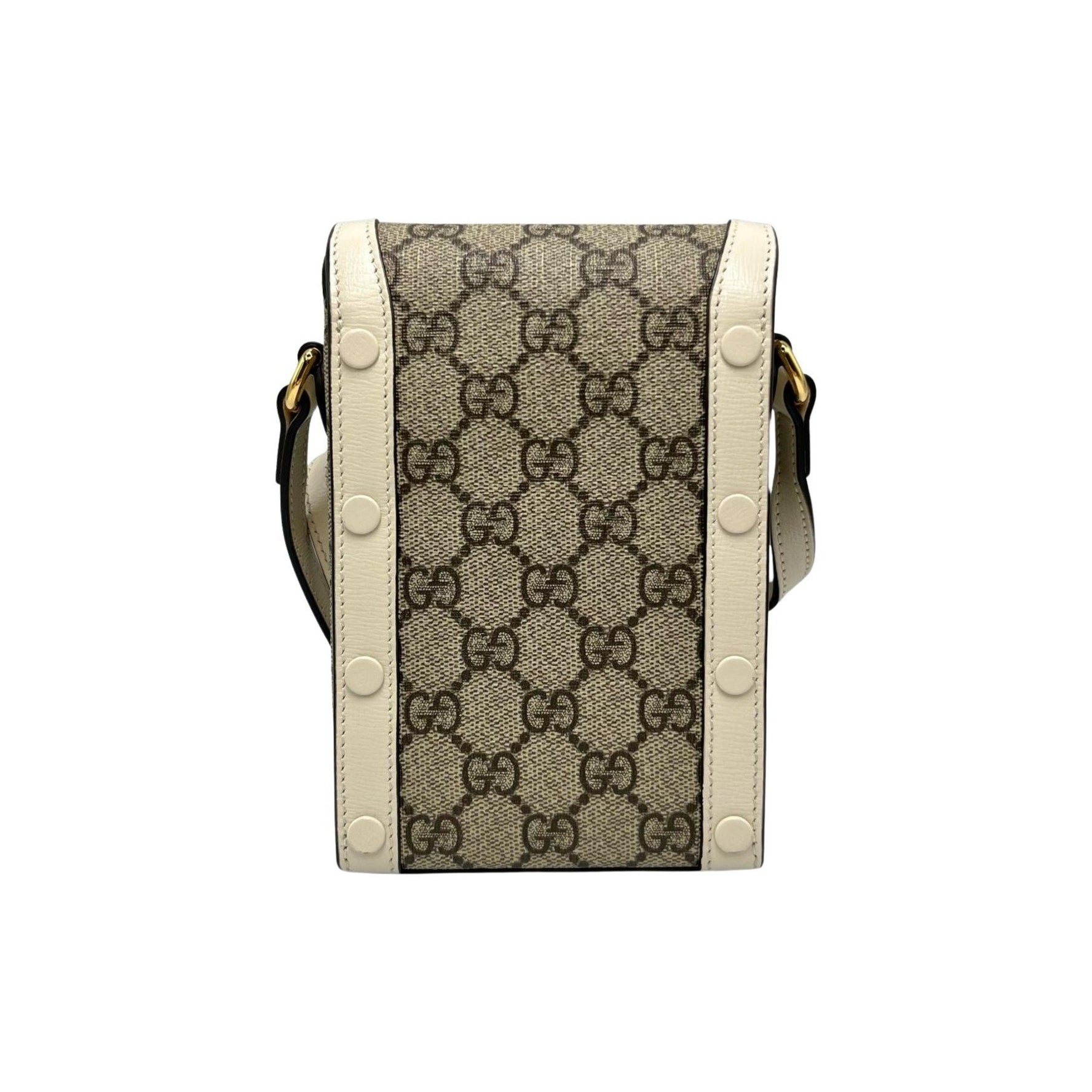 Gucci Horsebit 1955 Mini Shoulder Bag in GG Supreme Canvas and Leather