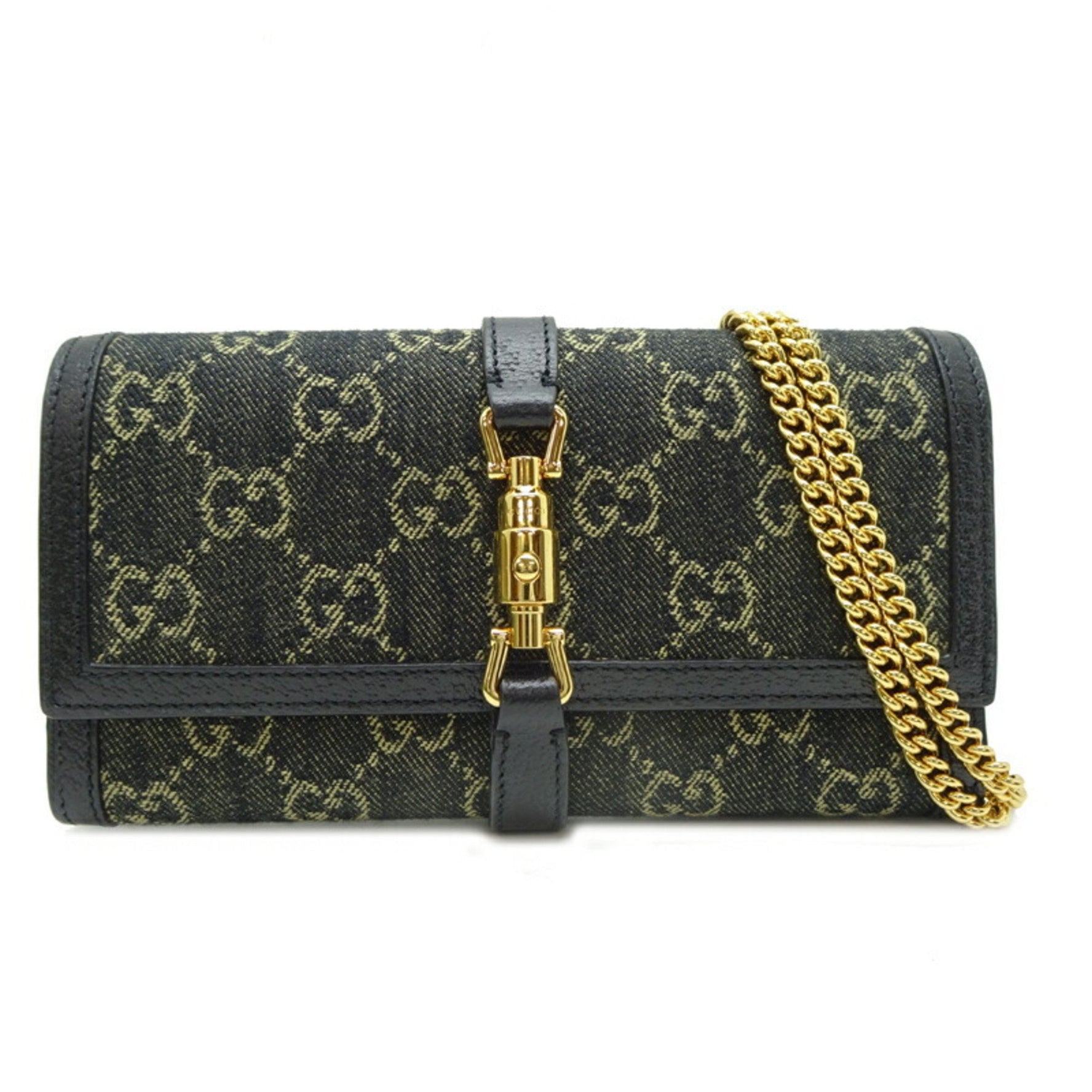 Gucci Jackie 1961 Chain Wallet, GG Canvas