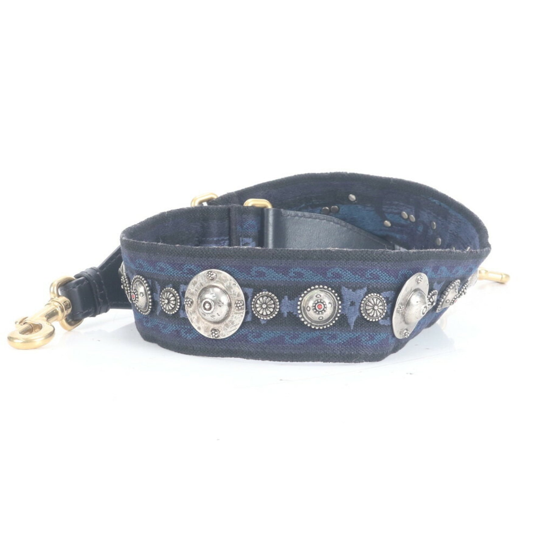 Christian Dior Embroidered Medallion Leather Shoulder Strap for Women