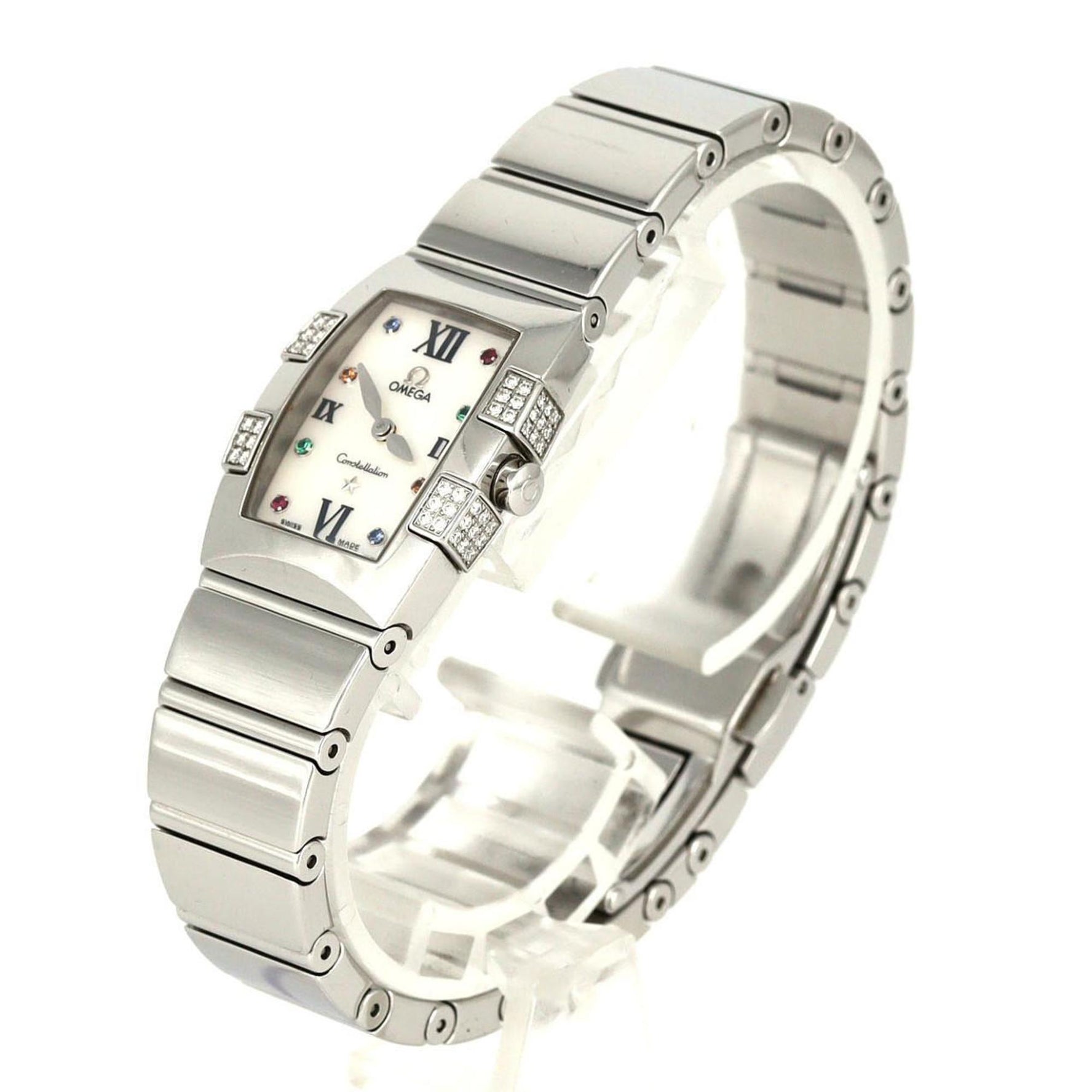 Omega Constellation Quadrella 1585.79 Stainless Steel Quartz Watch