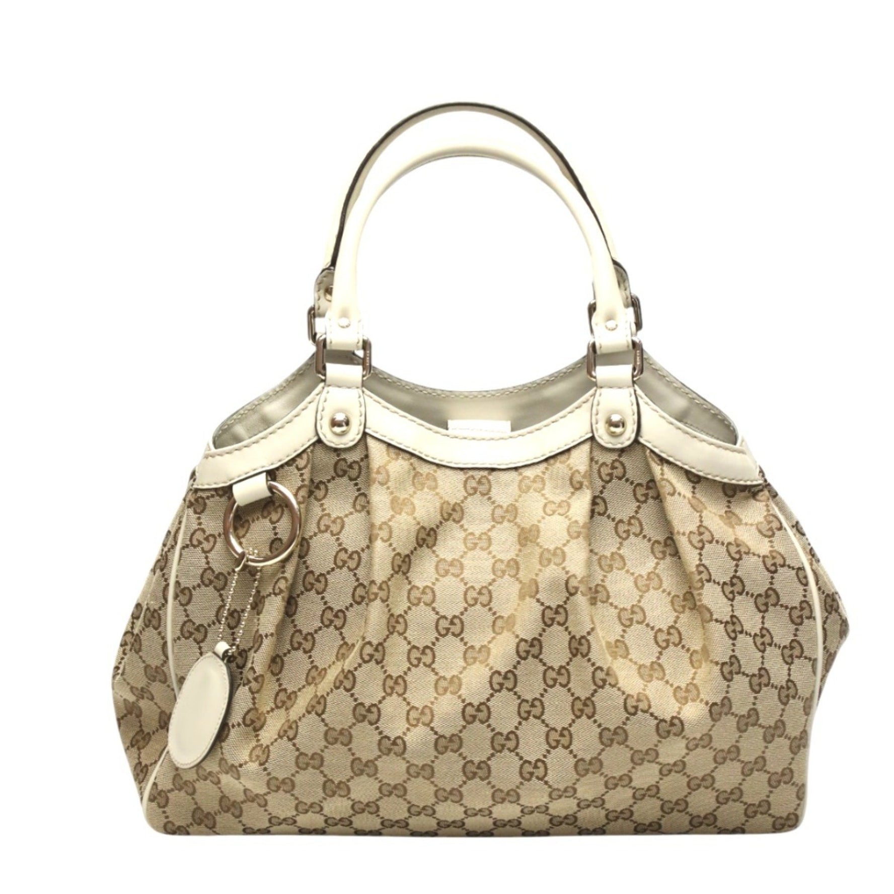 GUCCI Handbag GG Pattern Sukey Canvas Brown
