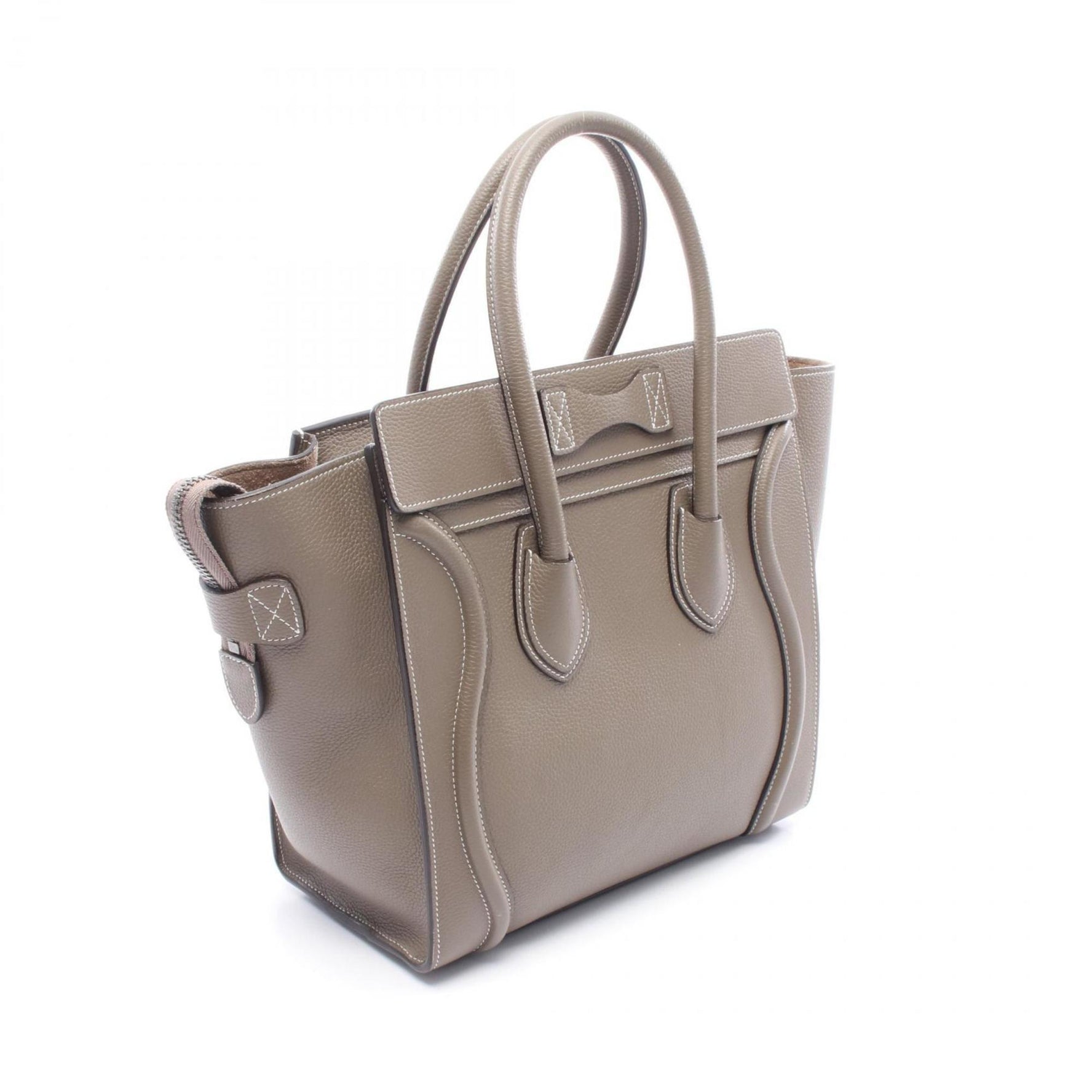 Celine Luggage Micro Shopper Handbag, Leather