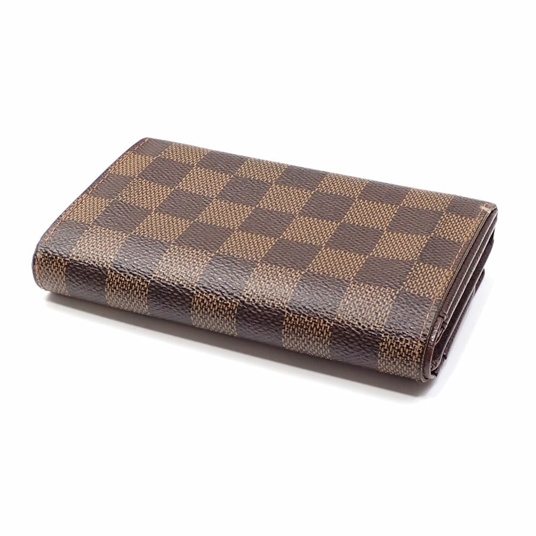 Louis Vuitton Damier Ebene Portefeuille Tresor Bifold Wallet
