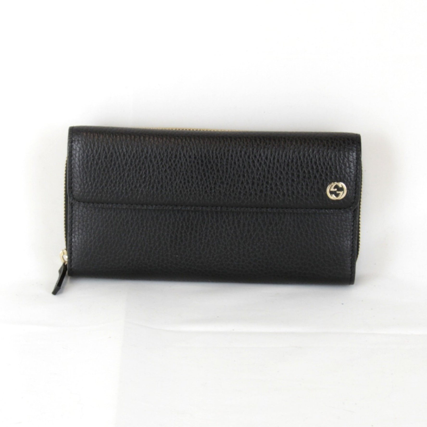GUCCI Interlocking G 449397-1147 Long Wallet Leather