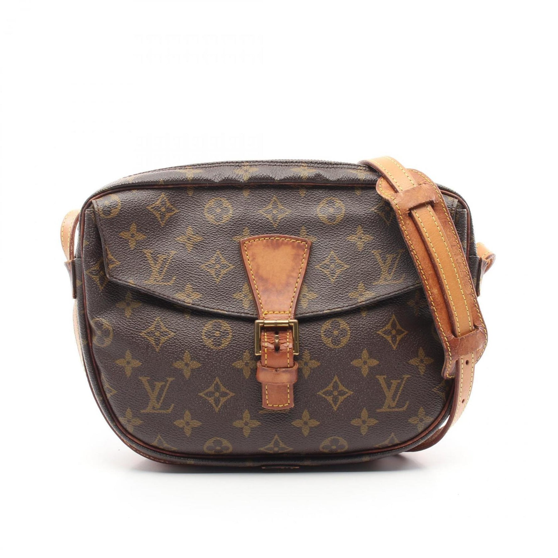 Louis Vuitton Jeune Fille GM Monogram Shoulder Bag Coated Canvas Leather