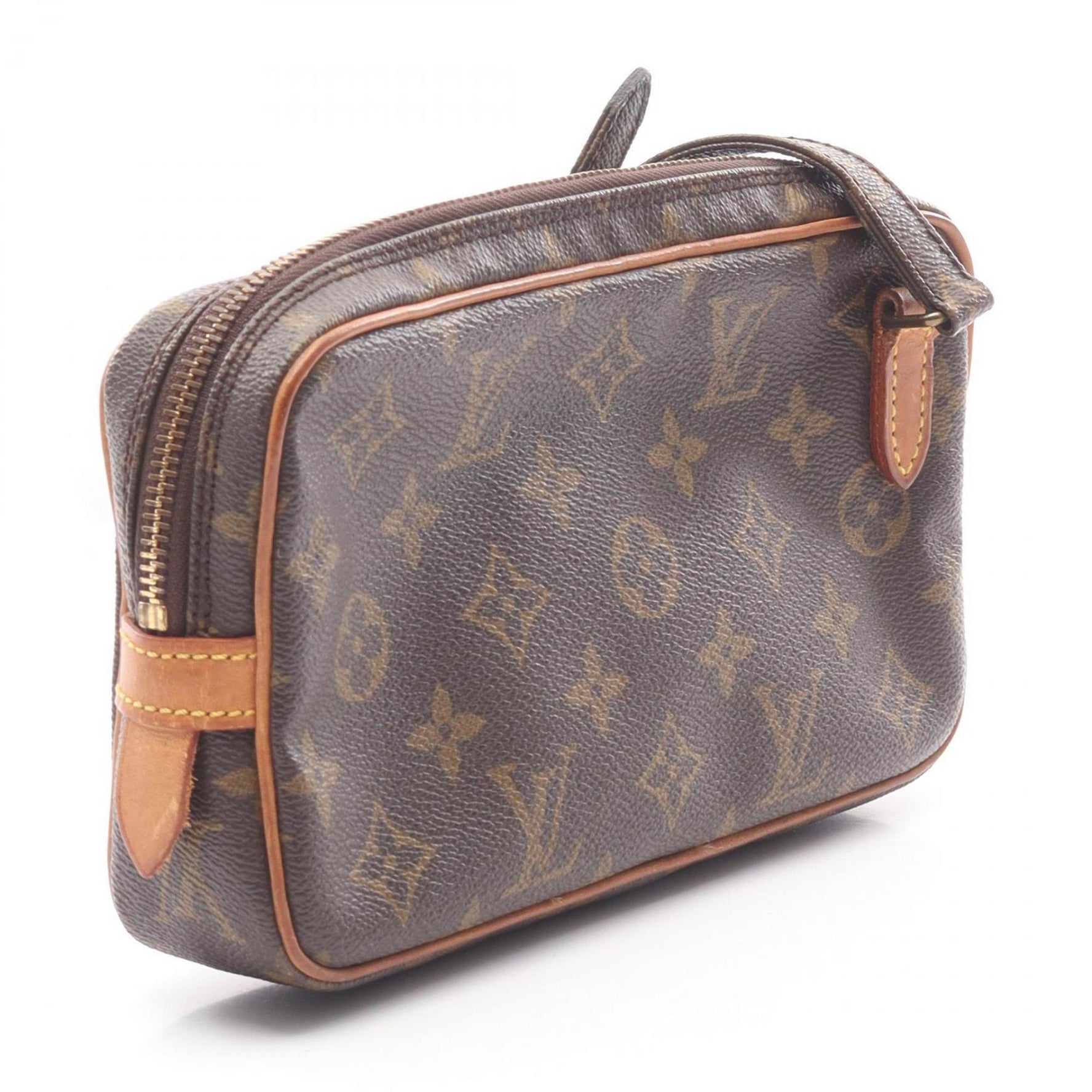 Louis Vuitton Marly Bandouliere Shoulder Bag, Coated Canvas and Leather, Monogram, Brown