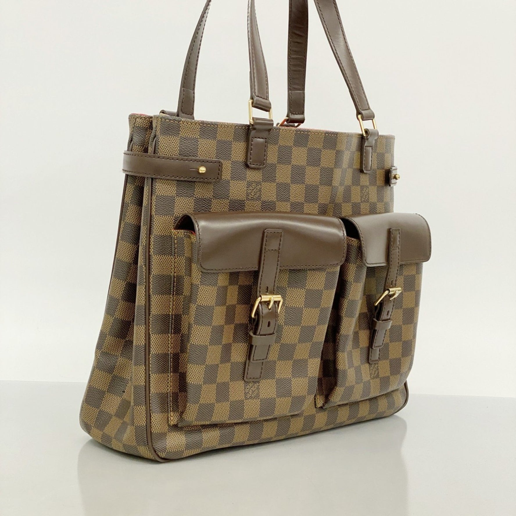 Louis Vuitton Damier Uzes Tote Bag N51128 Ebene for Women