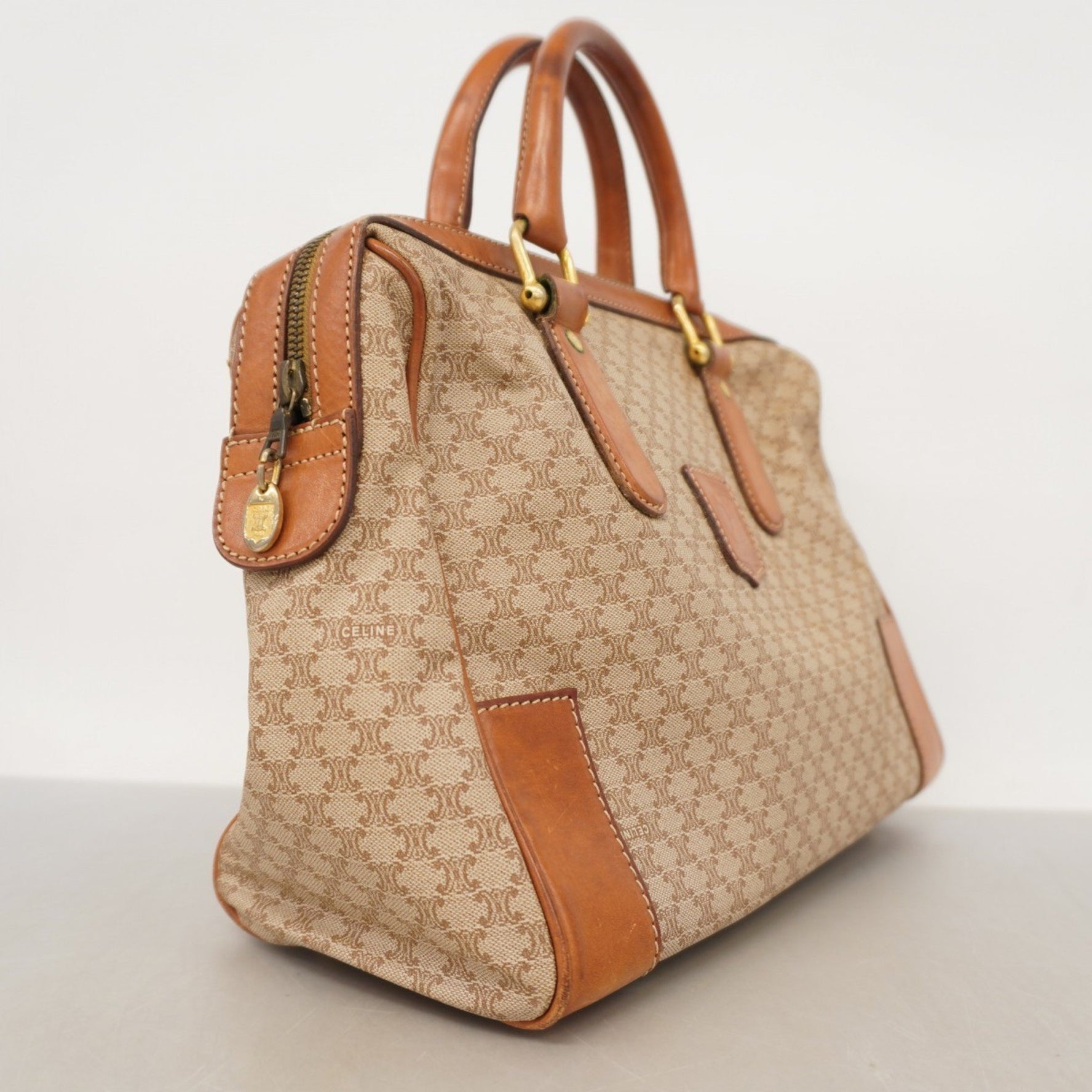 Celine handbag Macadam beige brown