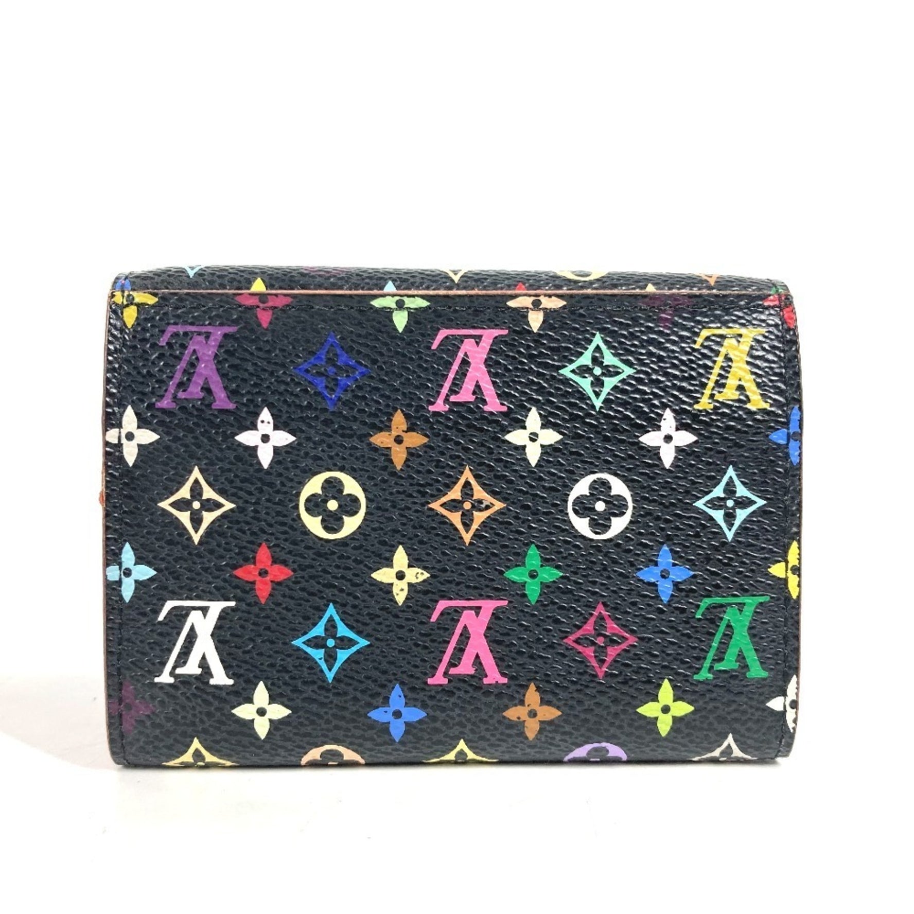Louis Vuitton Monogram Multicolor Envelope Carte de Visite Business Card Holder Pass Case Wallet/Coin Holder/Card Canvas Men's Noir