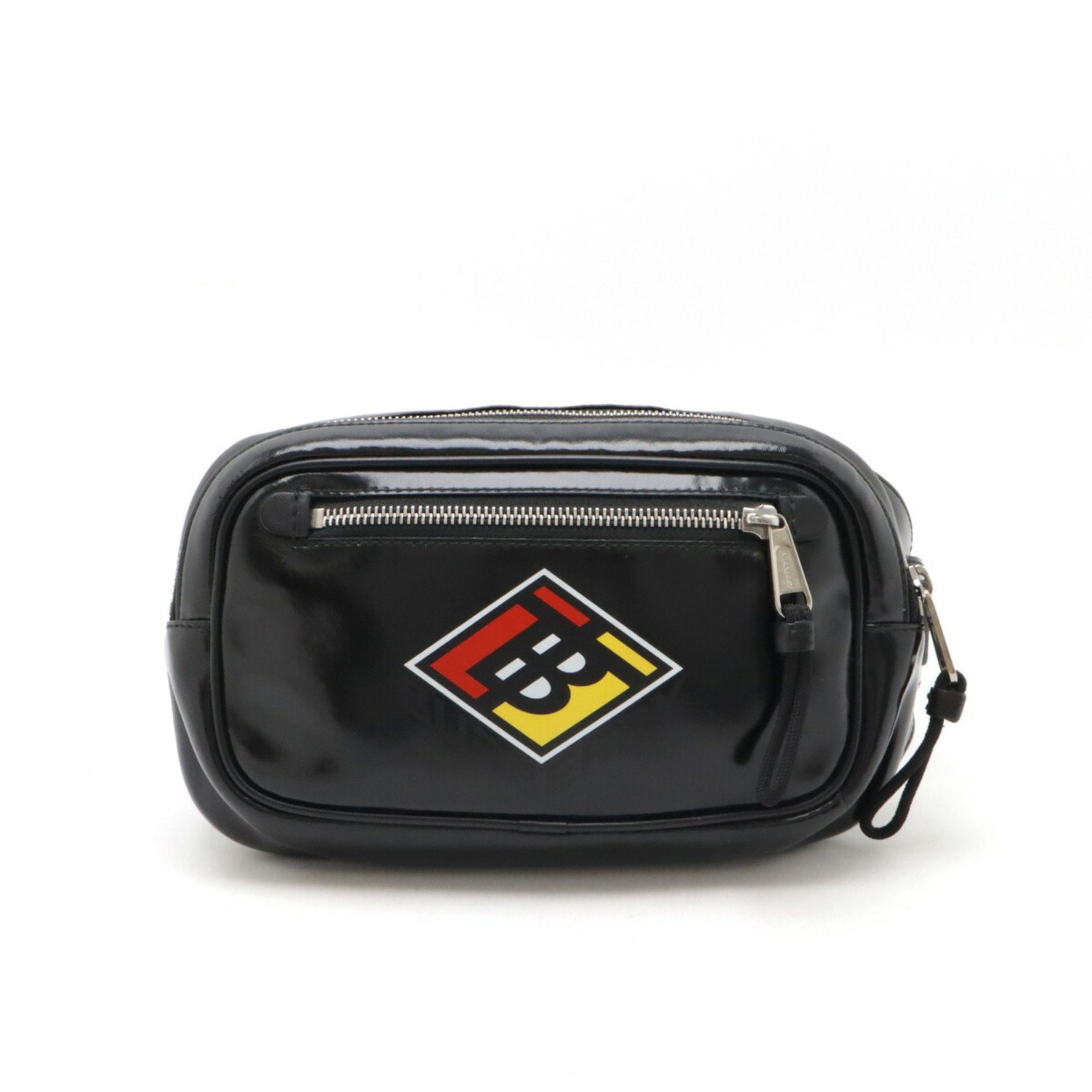 BURBERRY Burberry Print Body Bag Bum Waist Pouch PVC Black White