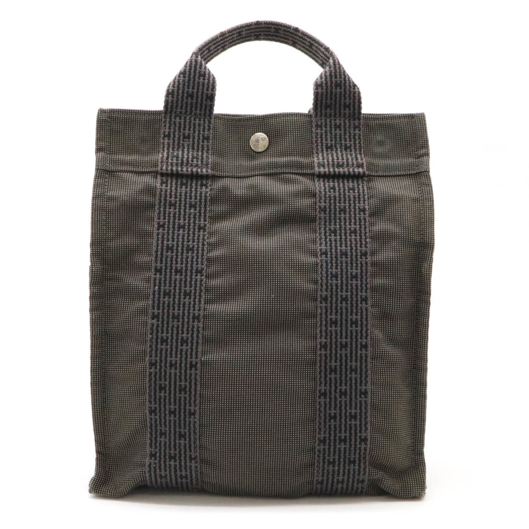 HERMES Hermes Air Line Sacado PM Rucksack Shoulder Bag Canvas Grey