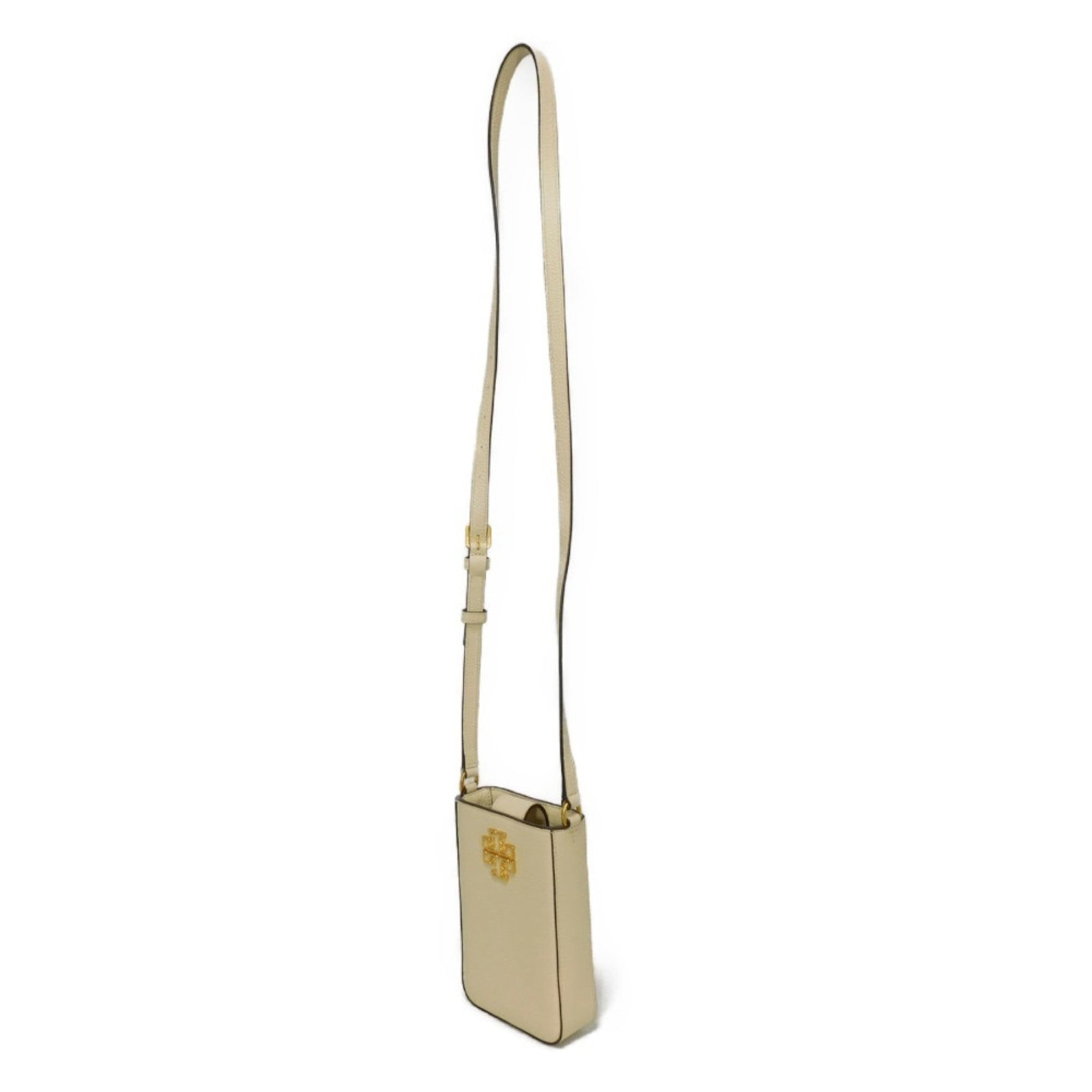 Tory Burch Shoulder Bag Britain Phone Crossbody Ivory Pochette Unused Double T New Cream 122 Men's Women's Bags