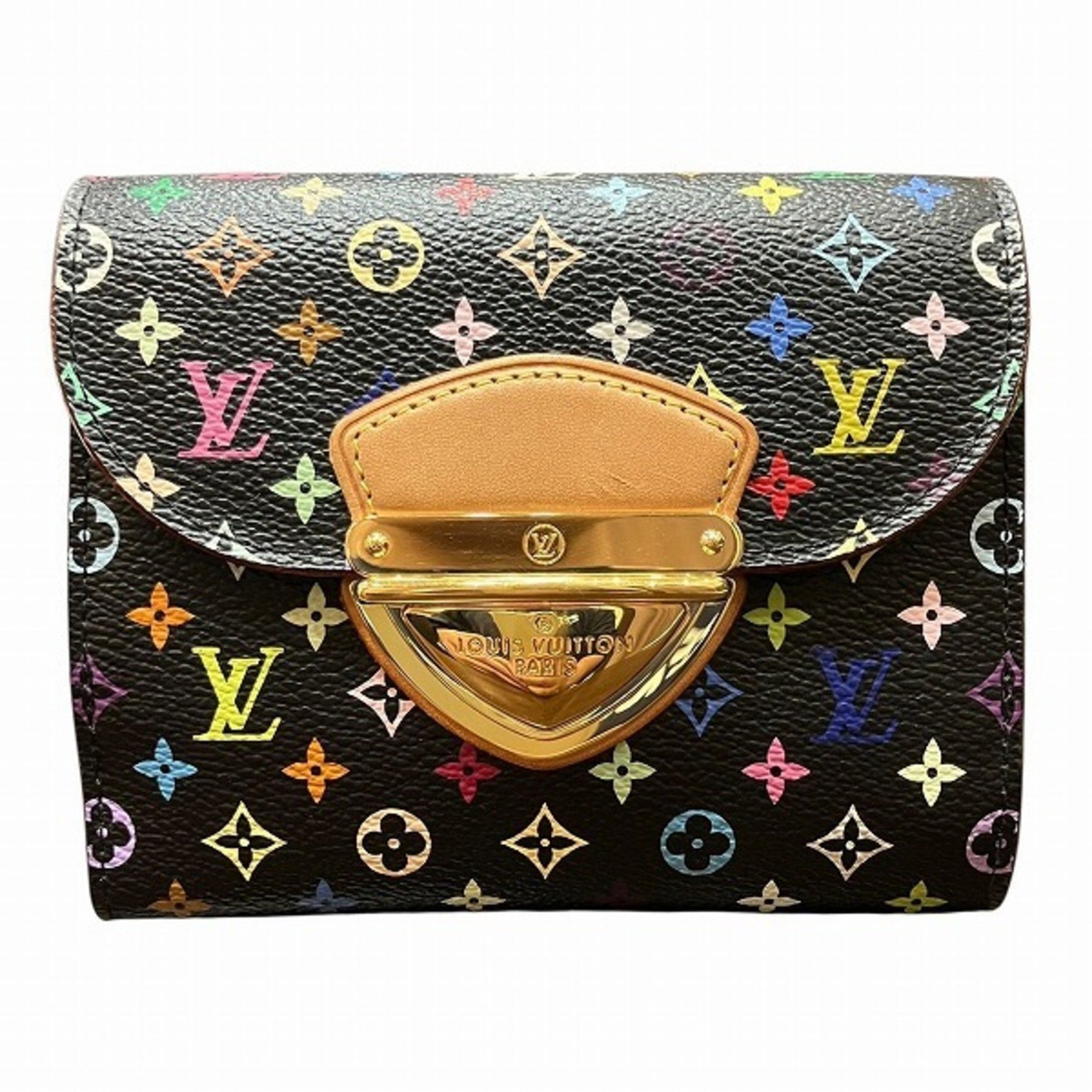 Louis Vuitton Monogram Multicolore Portefeuille Joy Tri-fold Wallet