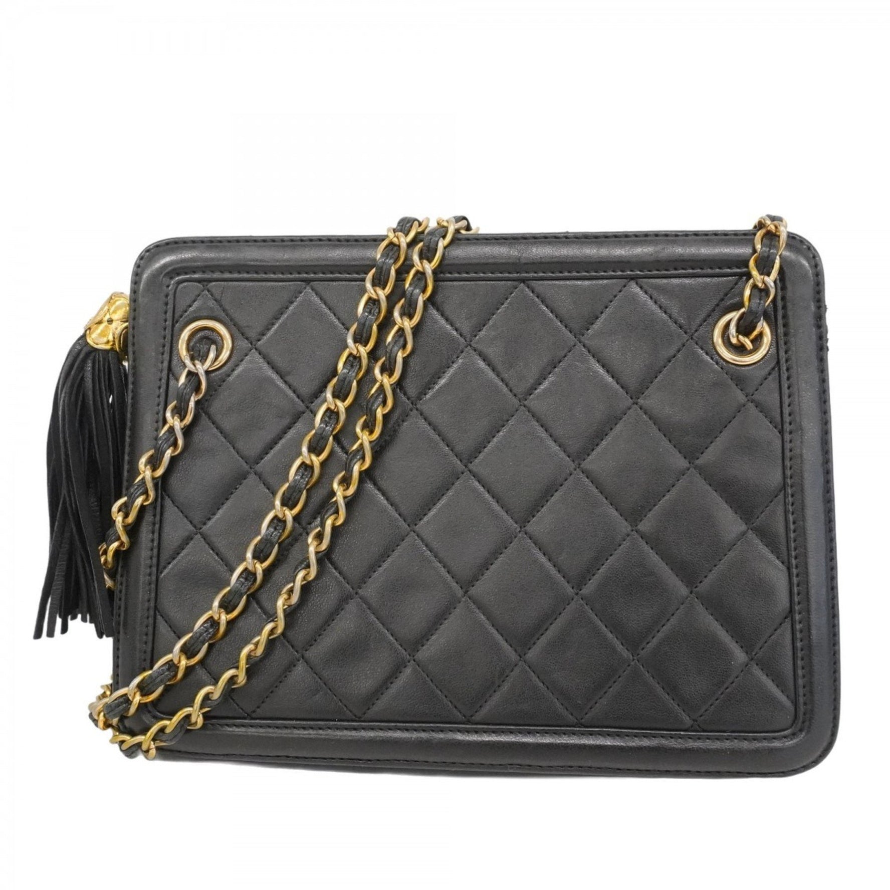 Chanel Shoulder Bag with Matelasse Chain Bag, Lambskin