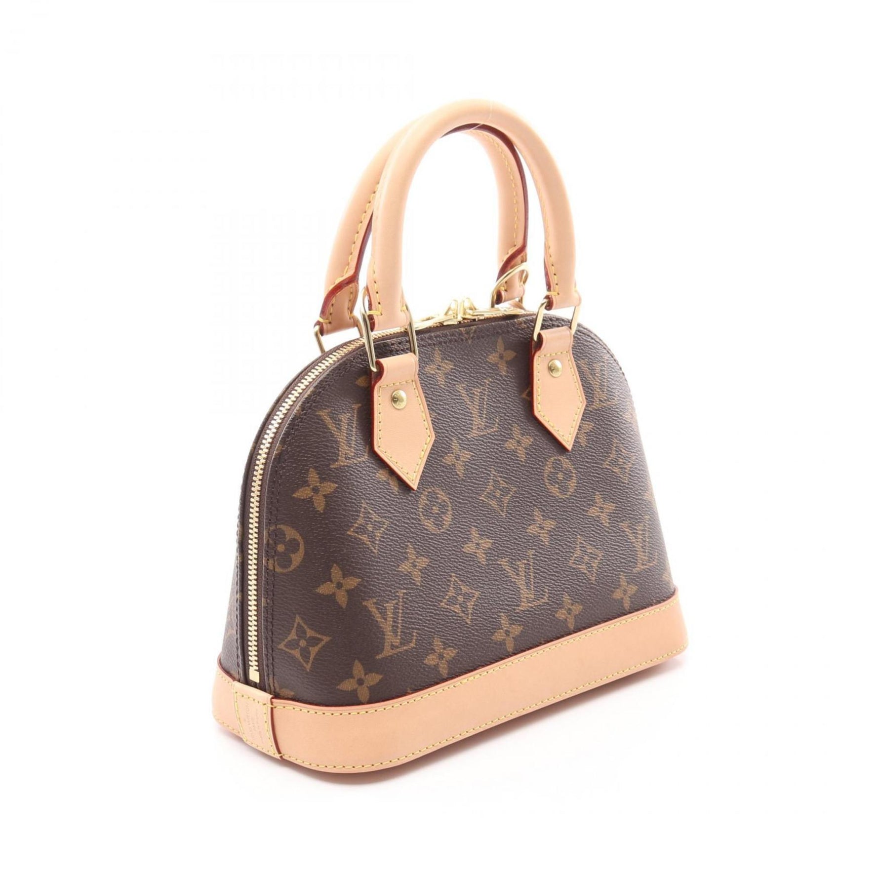Louis Vuitton Alma BB Handbag, Coated Canvas and Leather, Monogram