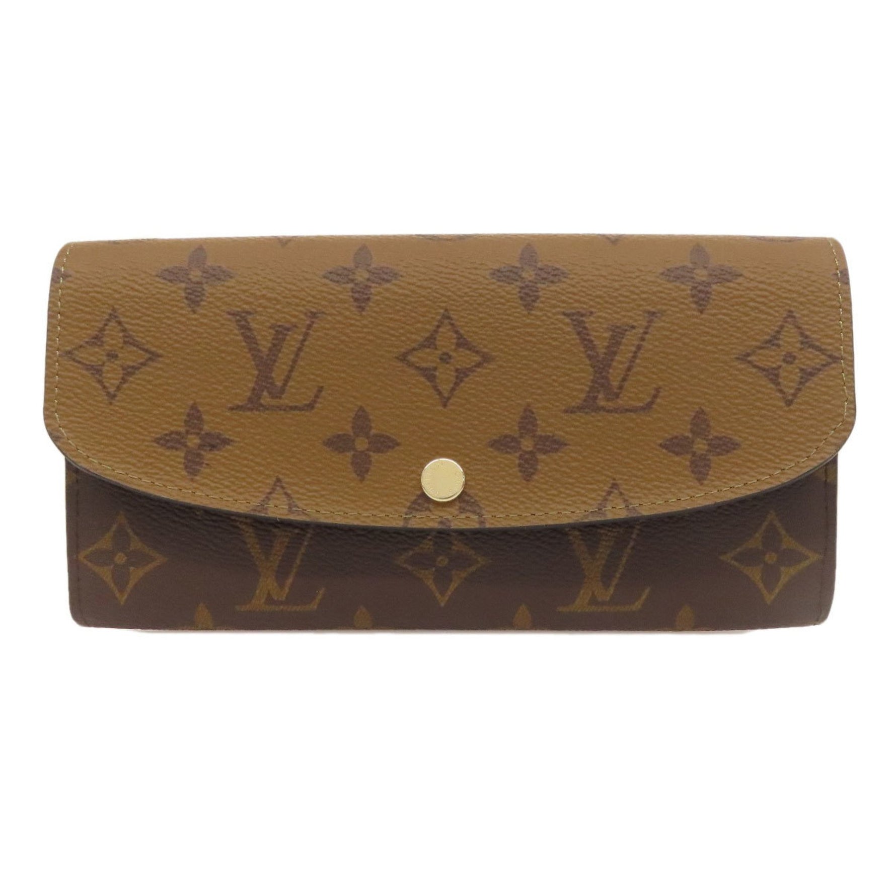 Louis Vuitton Portefeuille Emily Long Wallet Monogram Reverse LOUIS VUITTON
