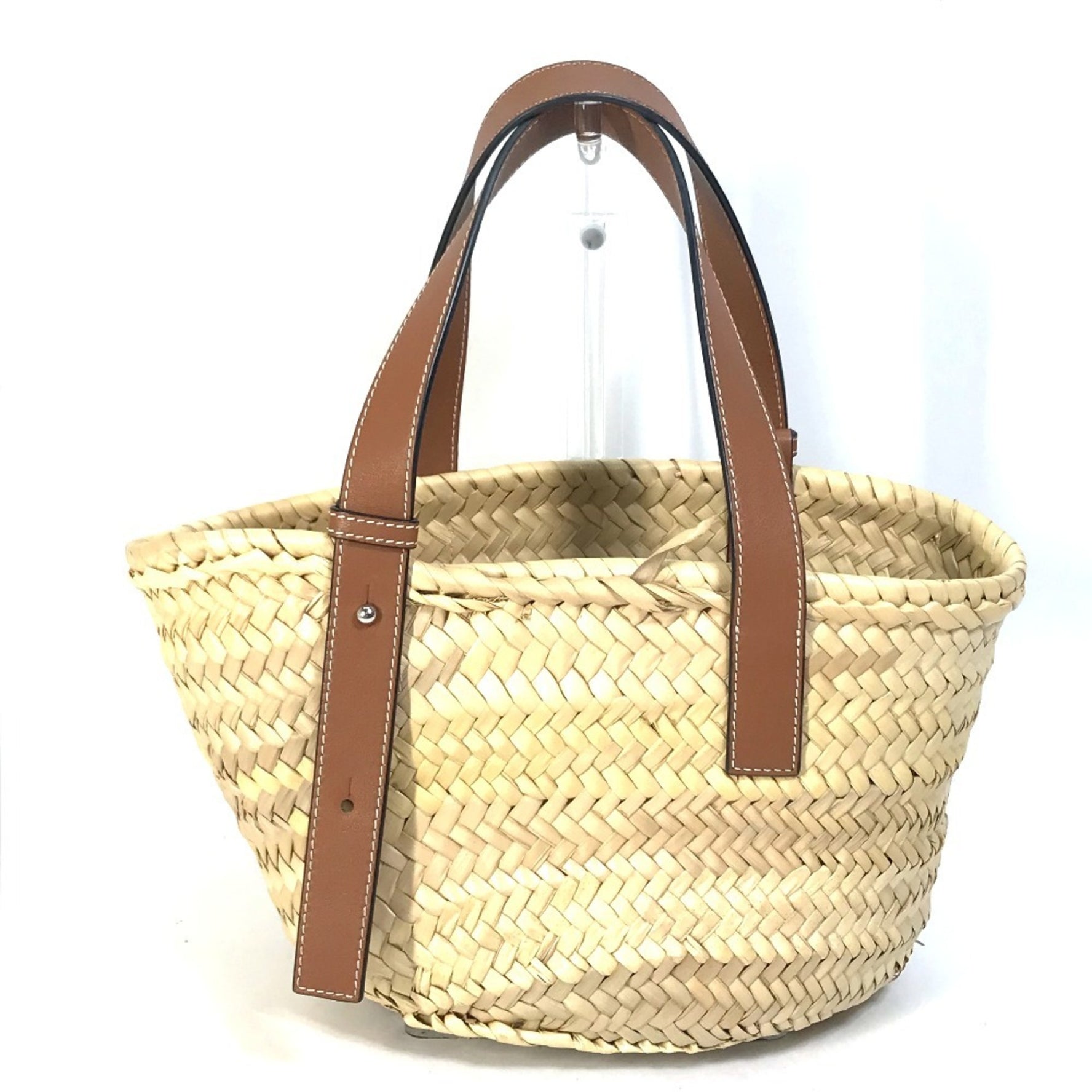 LOEWE Anagram Straw Bag, Small, Raffia Handbag