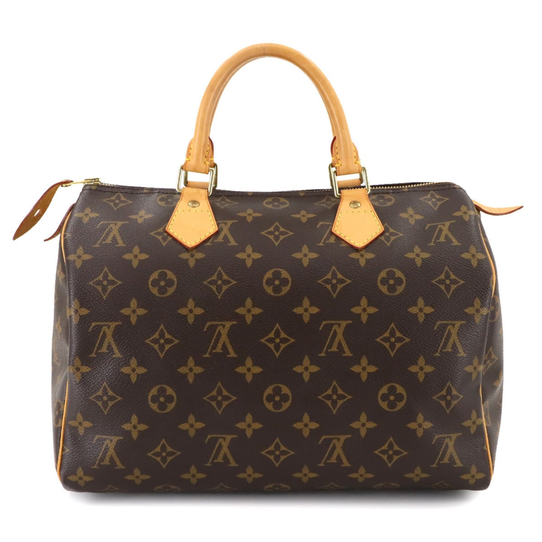Louis Vuitton Monogram Speedy 30 Handbag, Brown, M41526, Gold Hardware