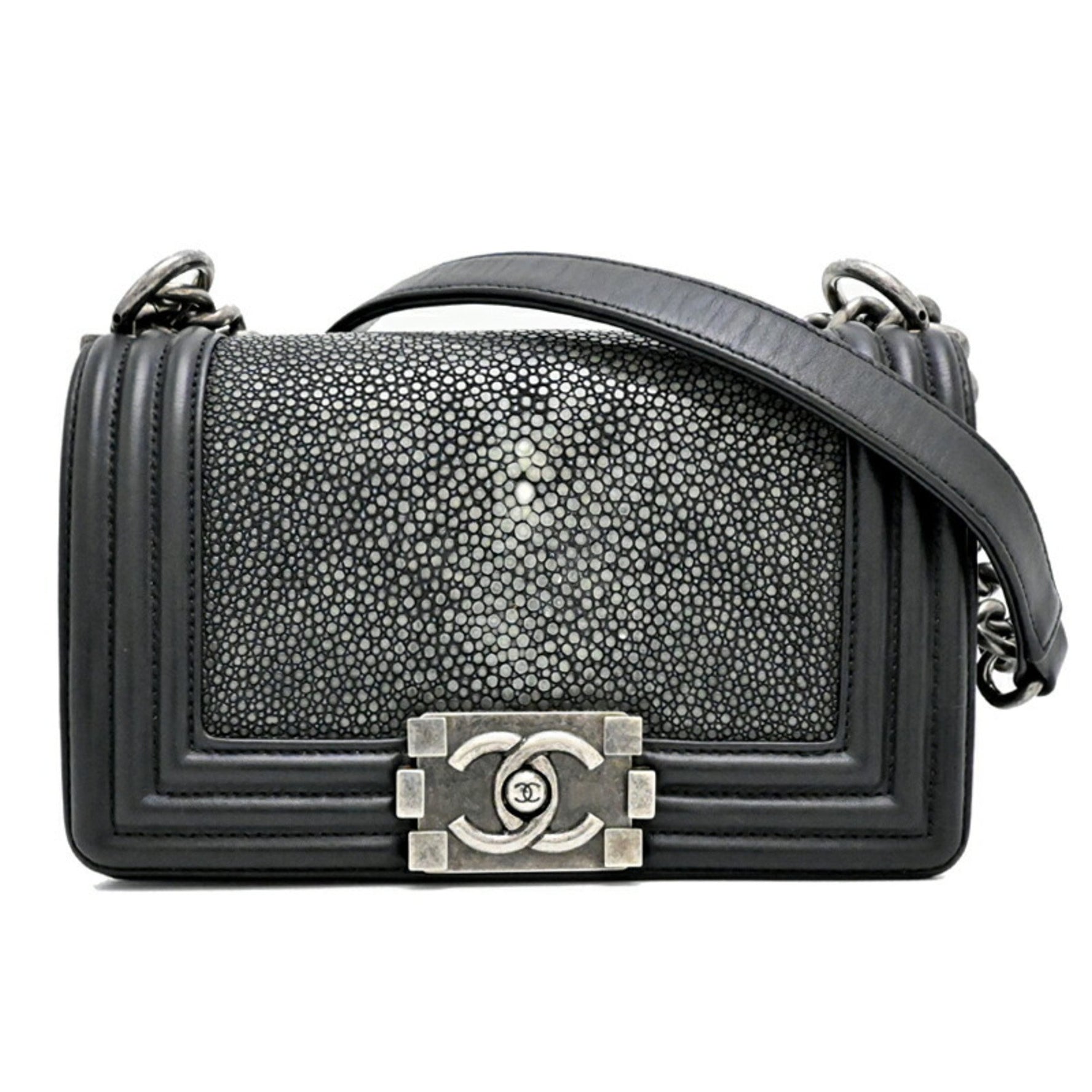 Chanel Boy 20 Shoulder Bag Galuchat