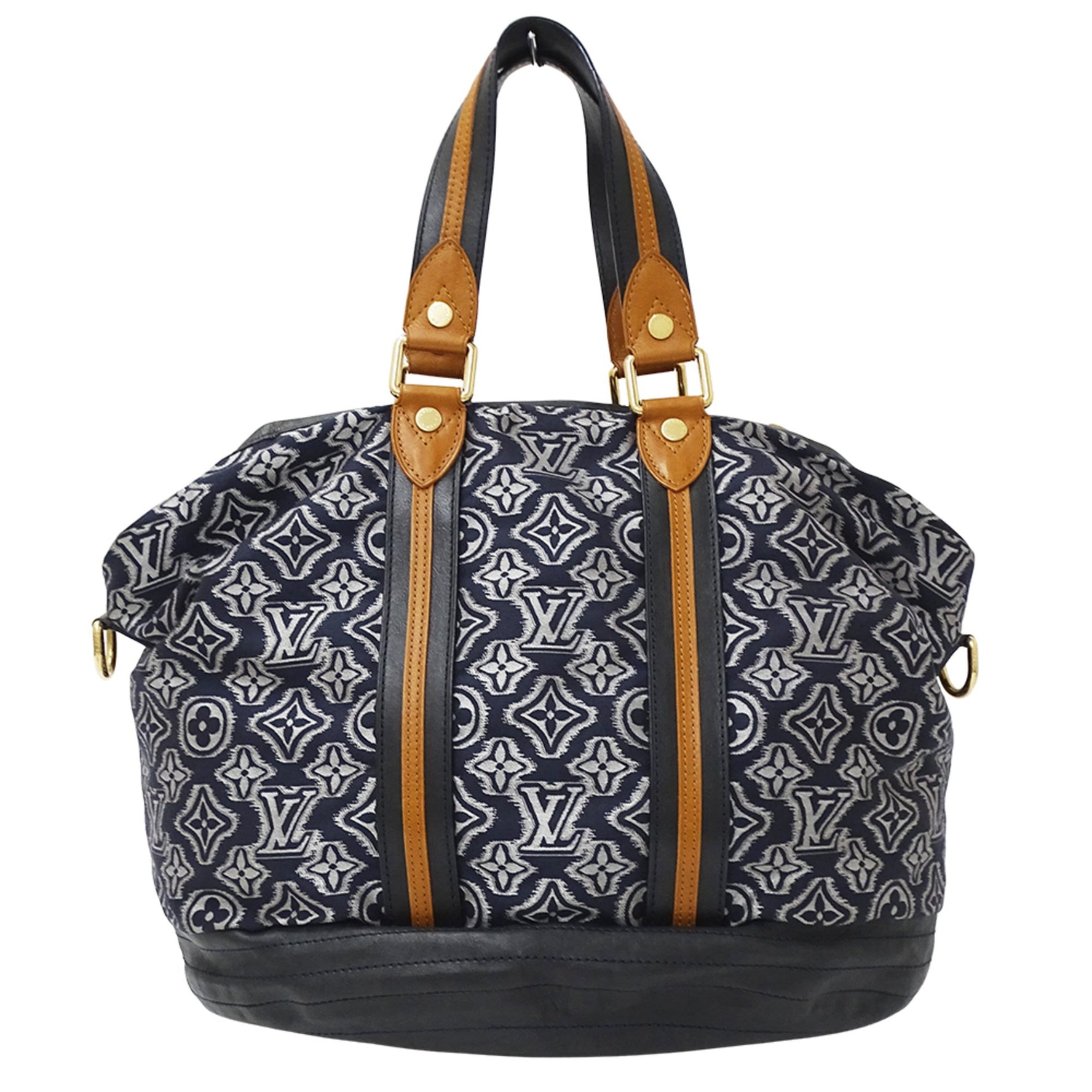 Louis Vuitton Aviator Marine Handbag/Shoulder Bag from the 2010 Pre-Fall Collection. Monogram print, large capacity.